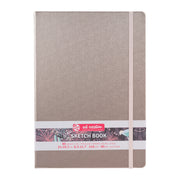 Sketchbook, 80 Sheets, 90lbs, Pink Champagne Cover, 8.3" x 11.7" (A4)