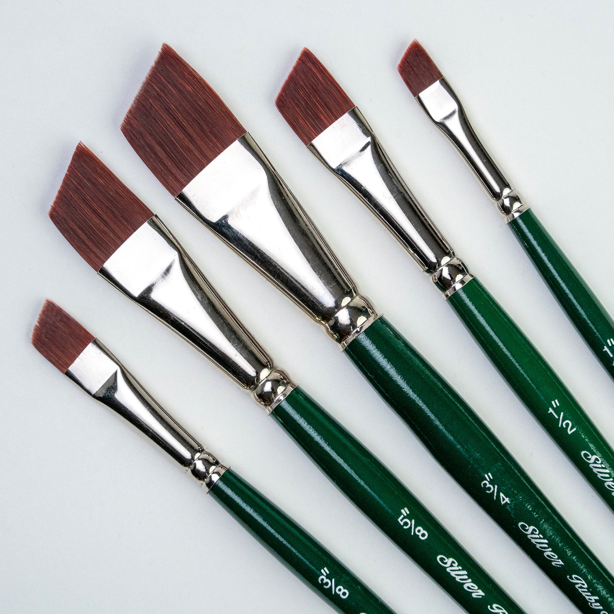 Ruby Satin Angles, 5 Brushes