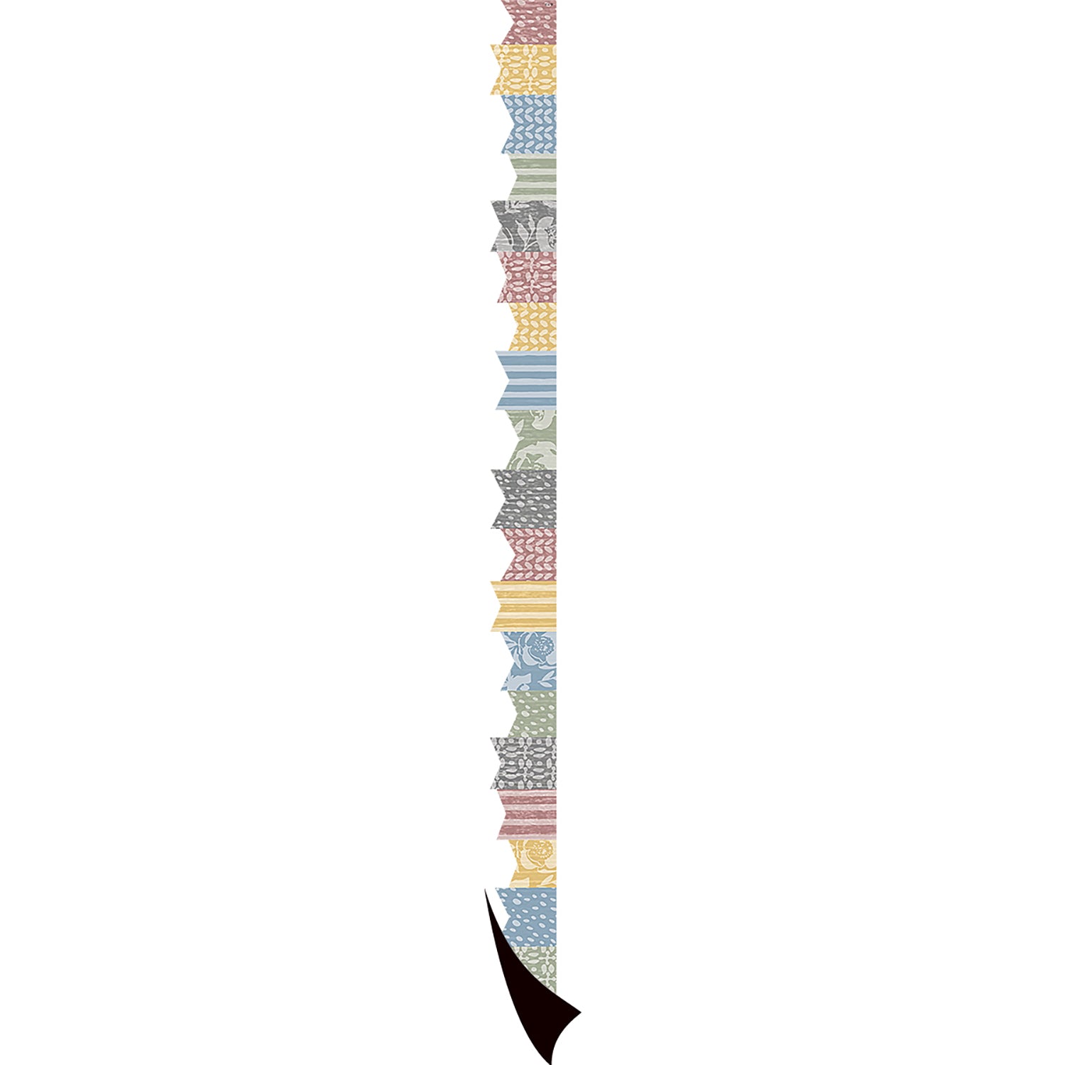 Colorful Cottage Pennants Magnetic Border, 24 Feet