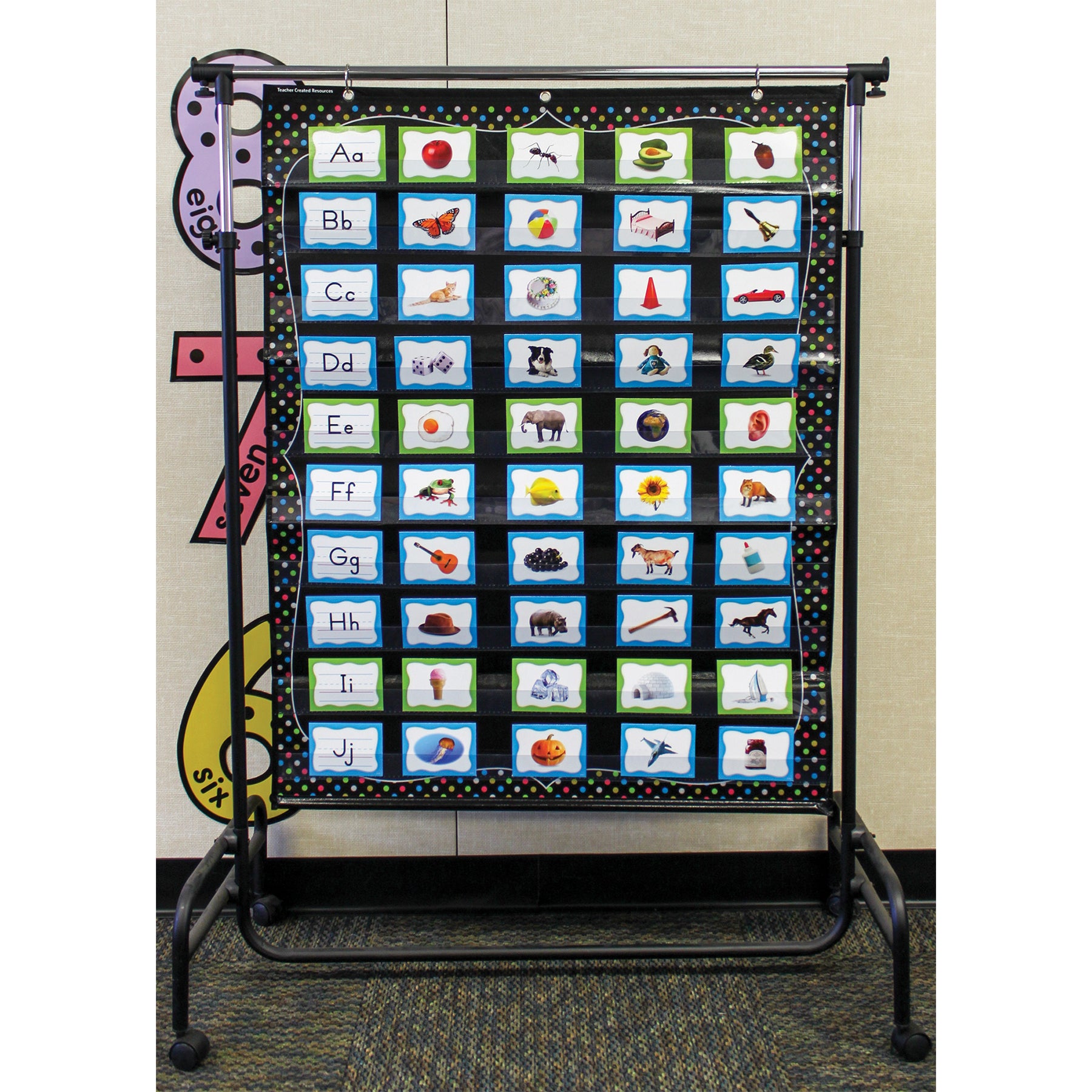 Chalkboard Brights 10 Pocket Chart (34" x 44")