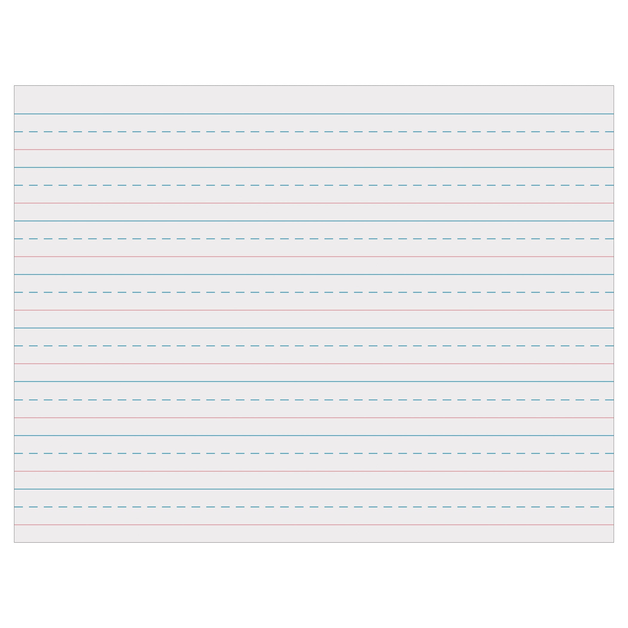 Multi-Program Handwriting Tablet, D'Nealian/Zaner-Bloser, 5/8" x 5/16" x 5/16" Ruled Long, 10-1/2" x 8", 40 Sheets