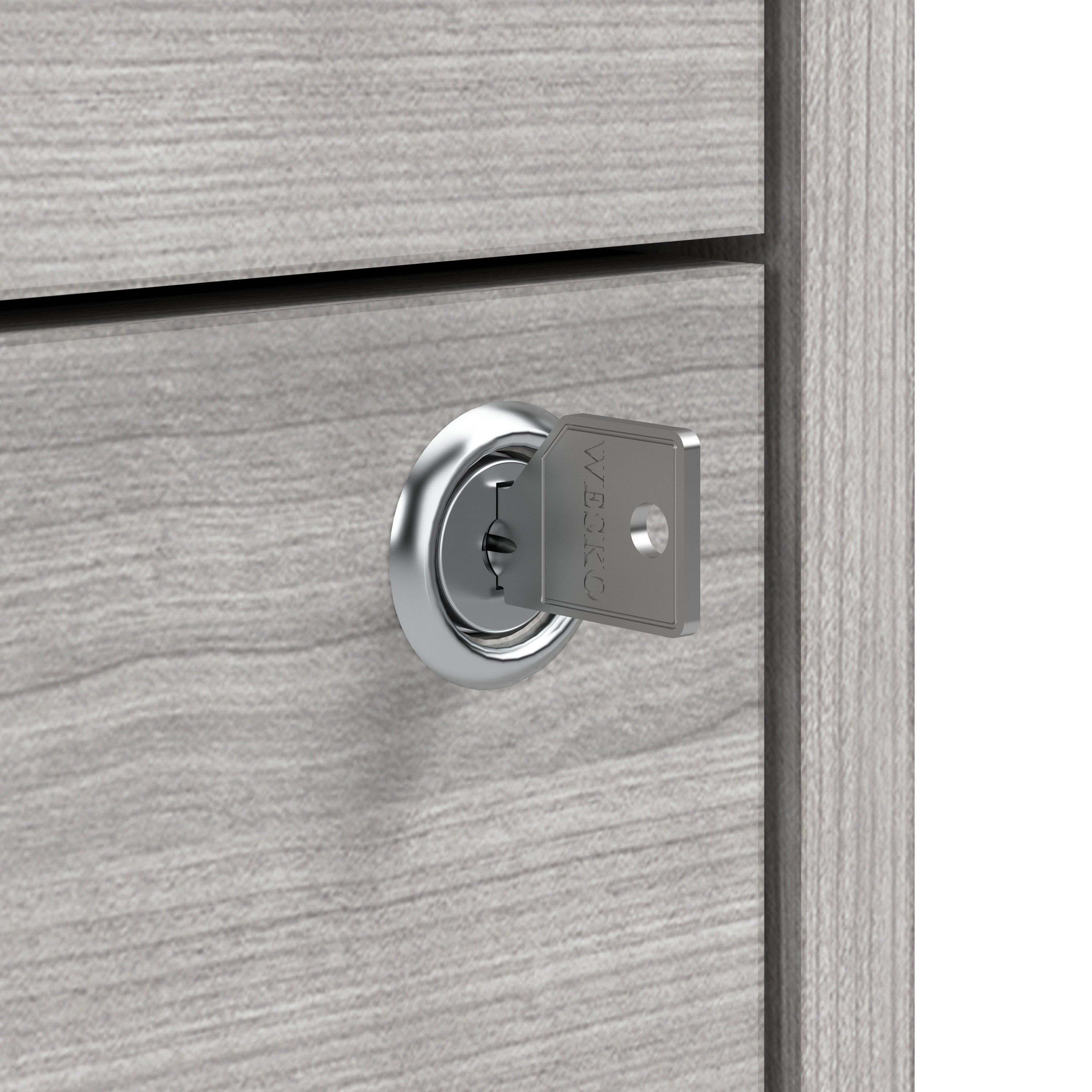 Bush Business Furniture Hustle Rolling Storage Cabinet with Drawers and Shelves in Platinum Gray - Assembled - 39.61" Width x 19.61" Depth x 29.96" Height
