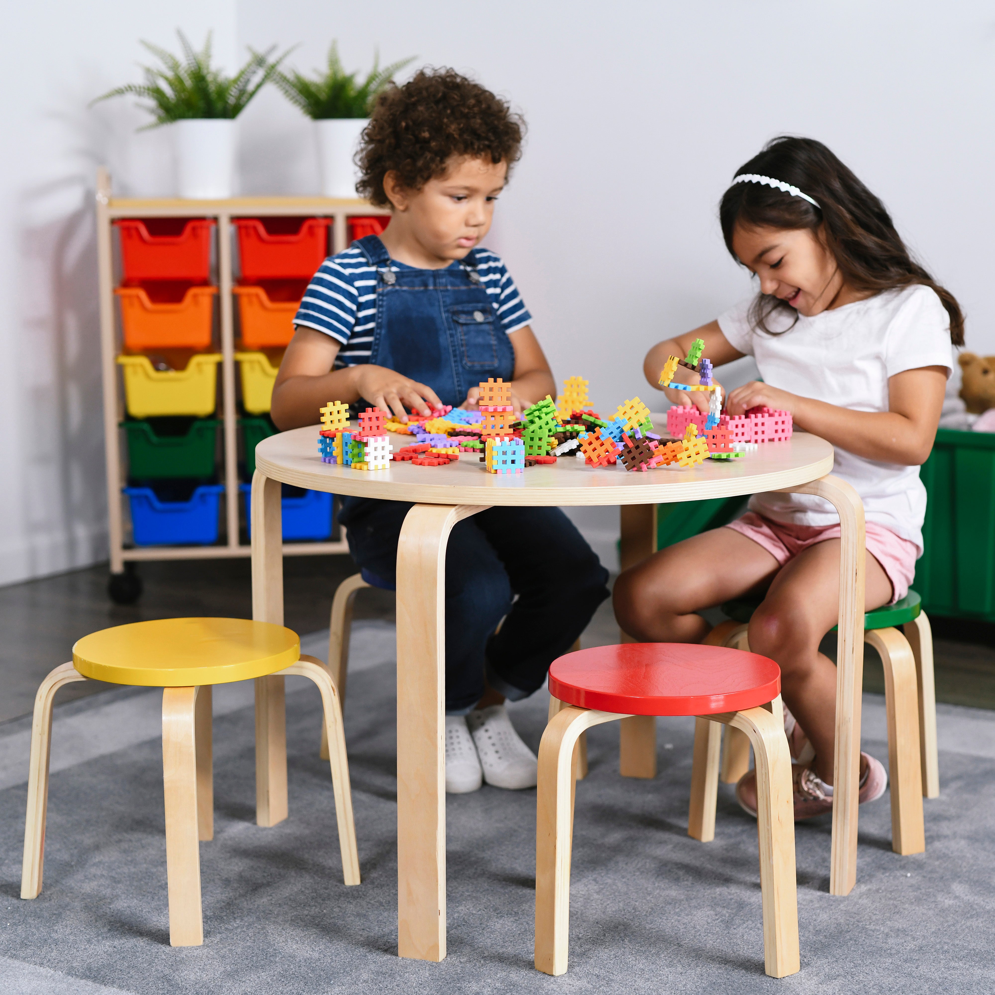 Bentwood Table and Stools Set - Assorted