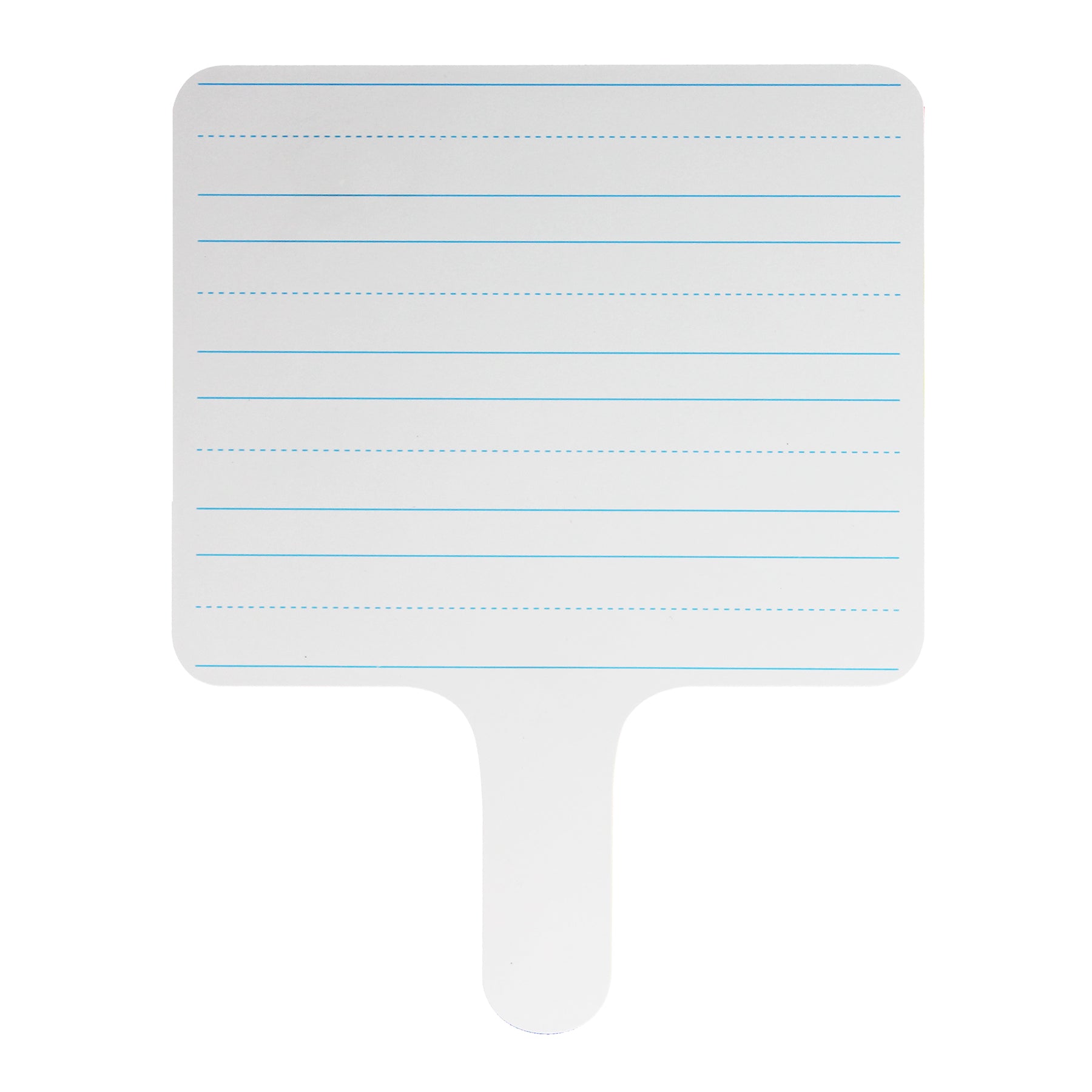 Two-Sided Rectangular Dry Erase Writing Paddle, Lined/Blank, 7.75" x 10", Pack of 6