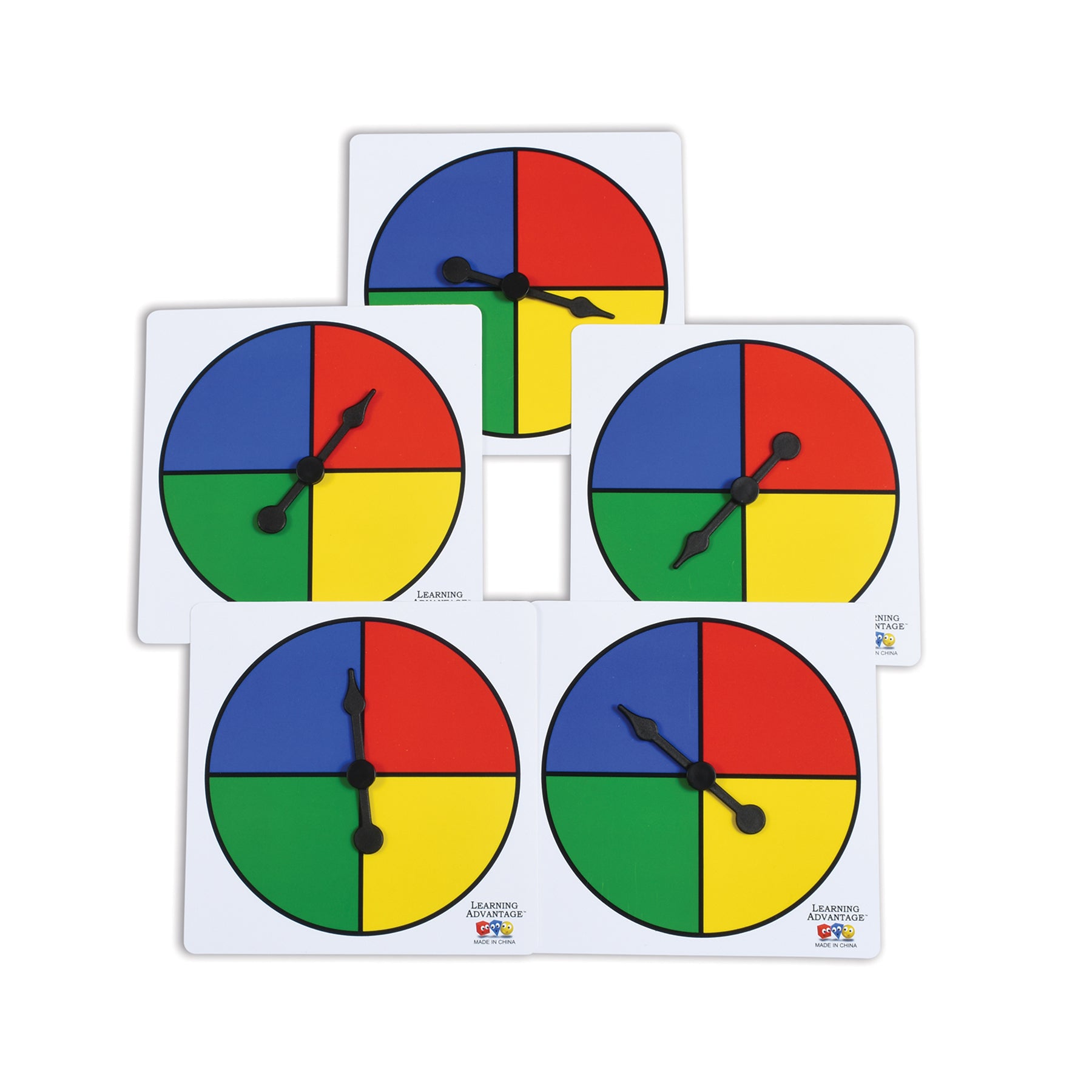 Four-Color Spinners - Set of 5