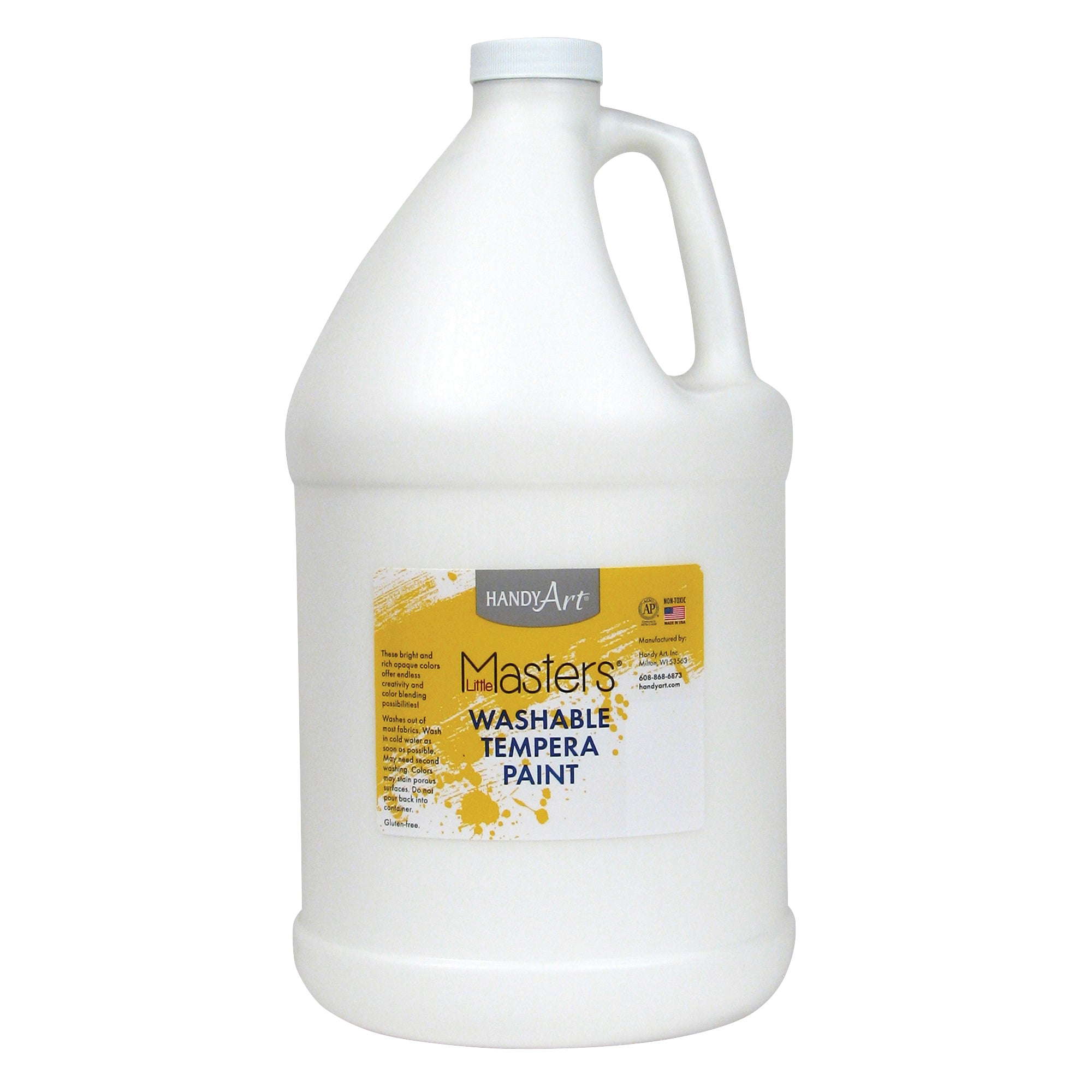 Little Masters® Washable Tempera Paint, White, Gallon