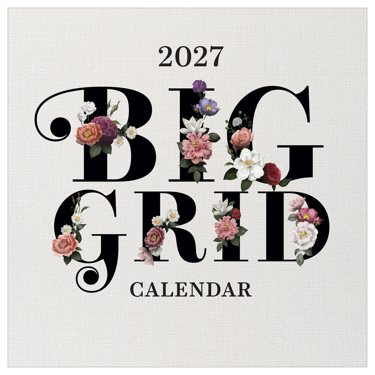 2027 BIG GRID FLORAL WALL CALENDAR