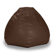 Atrium Collection Pazi Pod - Designer Foam Bean Bag Chair for Home Theaters, Offices, Schools, Reception & Waiting Rooms - Faux Leather - Chocolate