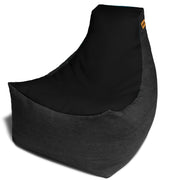 Jaxx Pixel Gamer Chair - Game Room / Home Theater Bean Bag Chair, Black