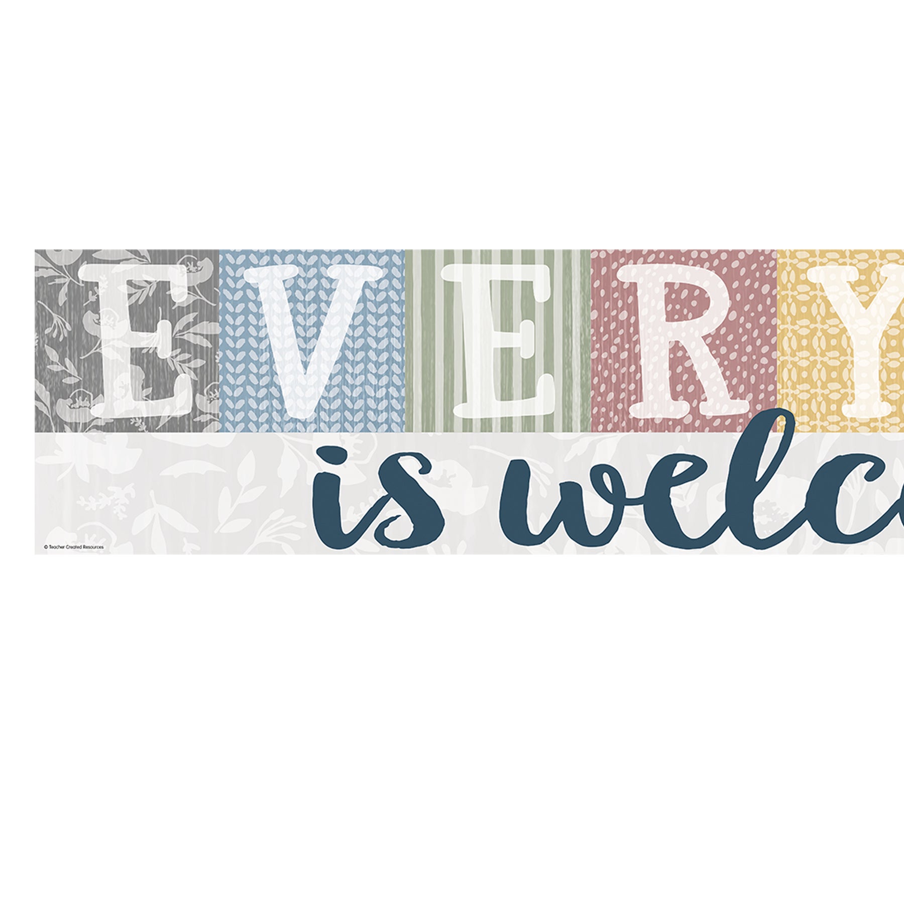 Classroom Cottage Everyone is Welcome Banner, 8" x 39"