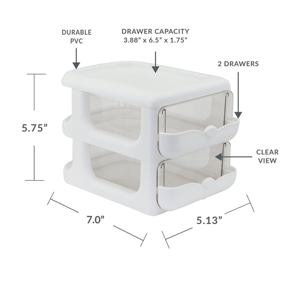 SORTOPIA 2-DRAWER NOOK ORGANIZER