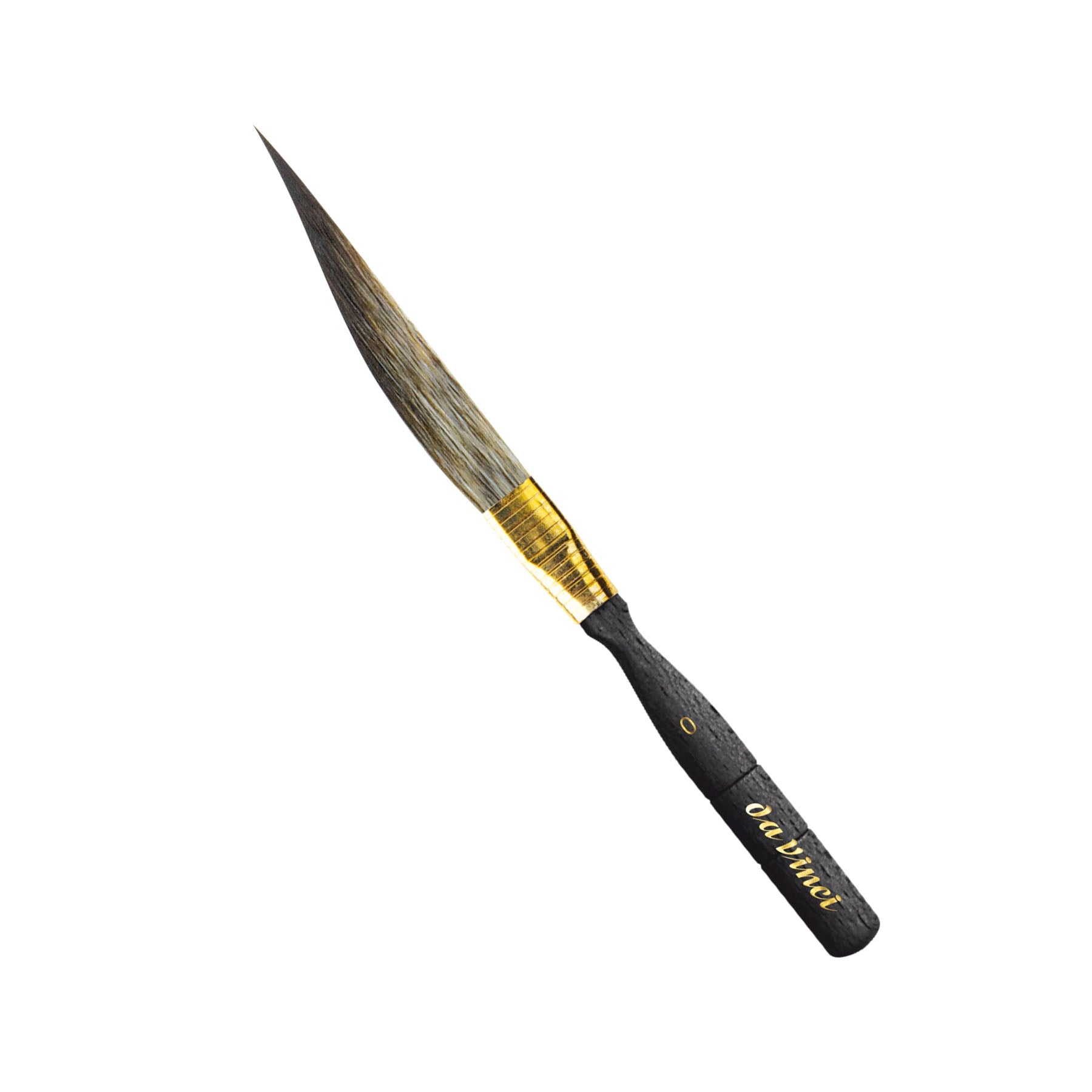 CASANEO Dagger Striper with Traditional Pinstriping Handle, Synthetic, Watercolor & Acrylic, Slant, Series 703, Size 0