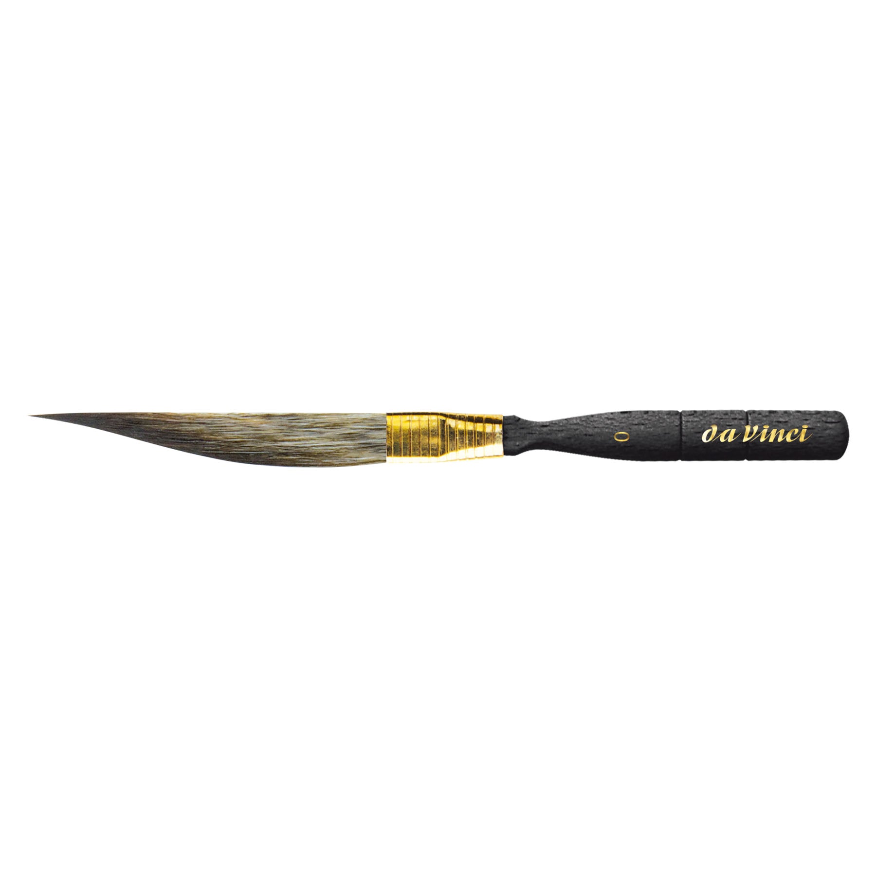 CASANEO Dagger Striper with Traditional Pinstriping Handle, Synthetic, Watercolor & Acrylic, Slant, Series 703, Size 0