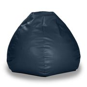 Atrium Collection Pazi Pod - Designer Foam Bean Bag Chair for Home Theaters, Offices, Schools, Reception & Waiting Rooms - Faux Leather - Oxford Blue
