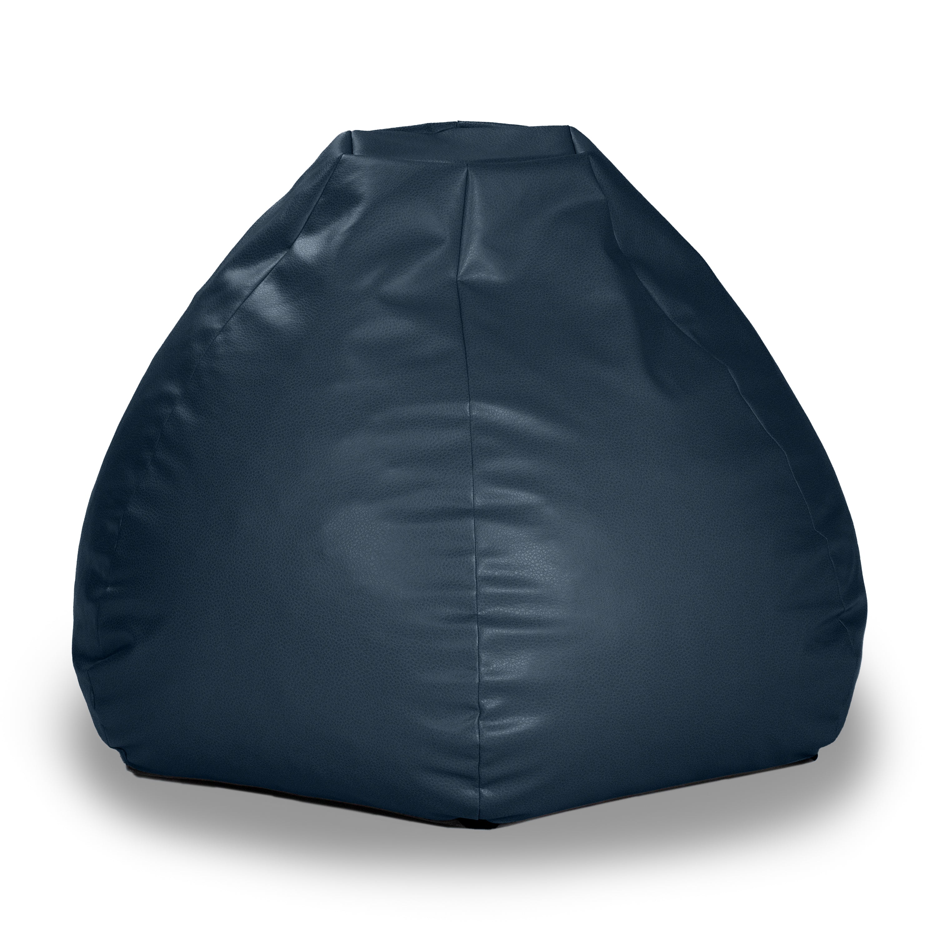 Atrium Collection Pazi Pod - Designer Foam Bean Bag Chair for Home Theaters, Offices, Schools, Reception & Waiting Rooms - Faux Leather - Oxford Blue