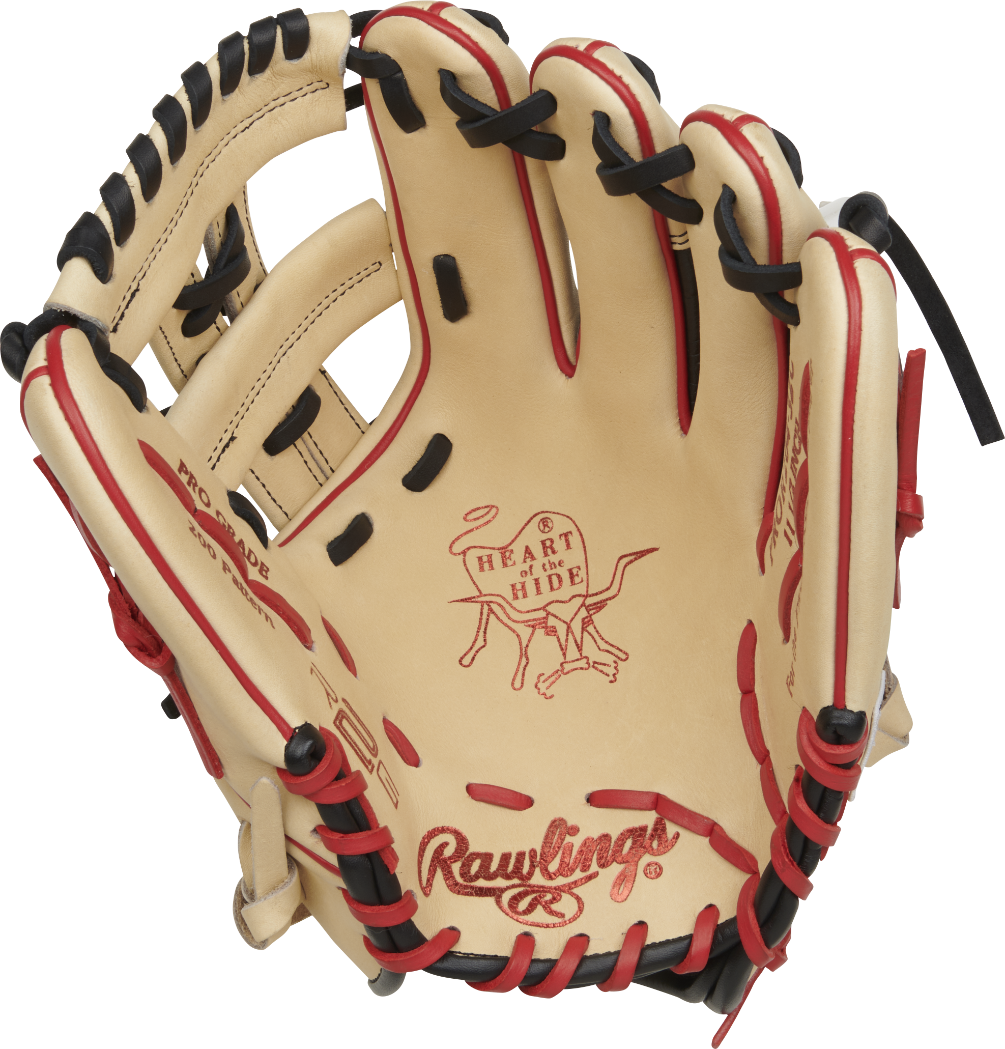 Rawlings Heart Of The Hide Series 11.5-Inch Baseball Glove - Right Hand Thrower - Camel/Croc
