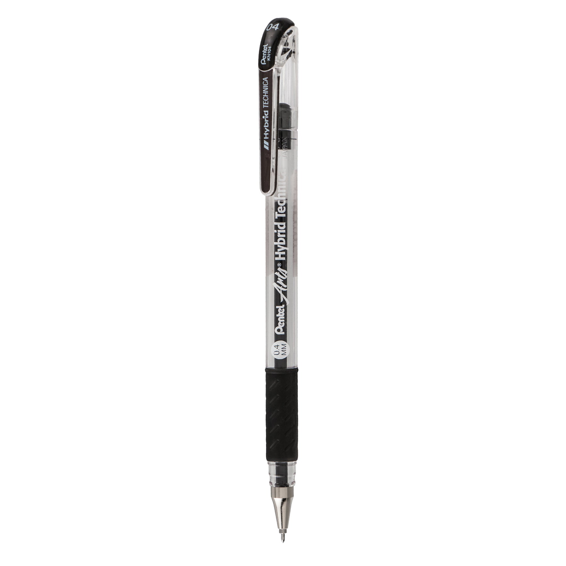 Hybrid Technica (0.4mm) Gel Pen, Black Ink, Pack of 12