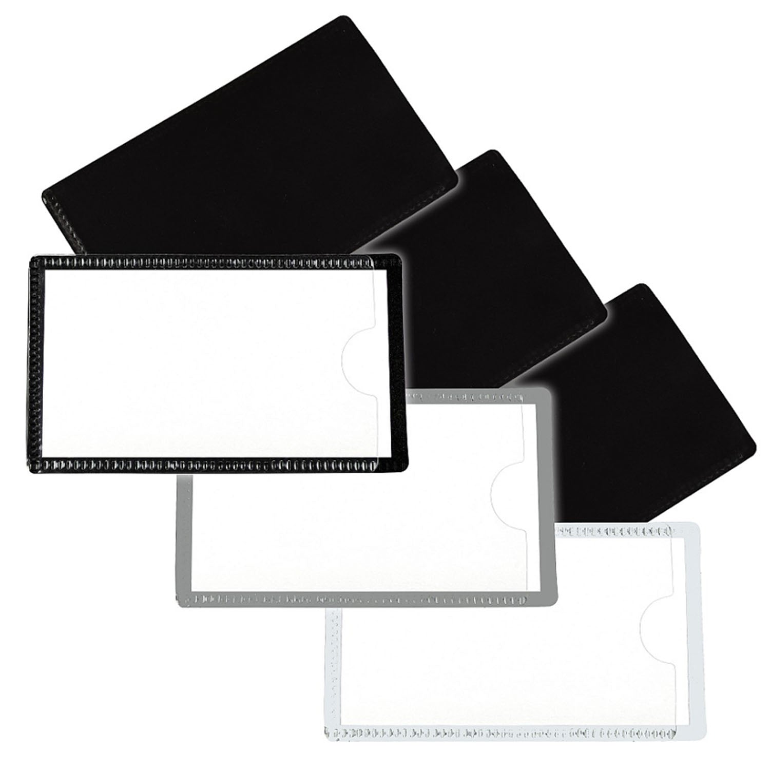 Slap 'N Go Magnetic Holders, Side Load, 4-1/4 x 2-1/2, White, Pack 10