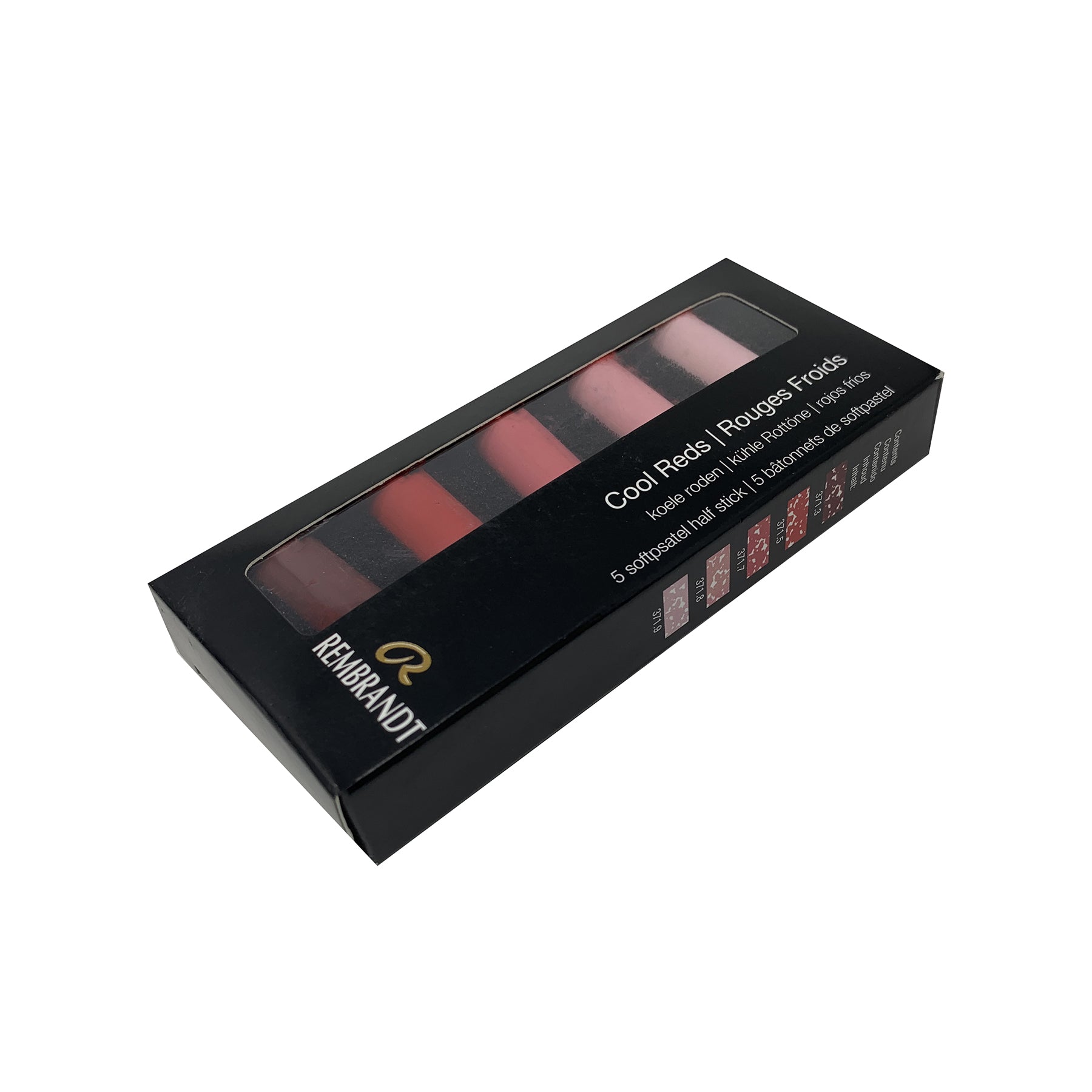 Soft Pastels Micro Sets, 5 Half Sticks, Cool Reds