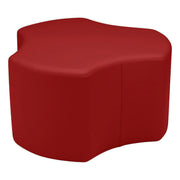 Pro Series Upholstered Cog Ottoman 18" Height - Crimson