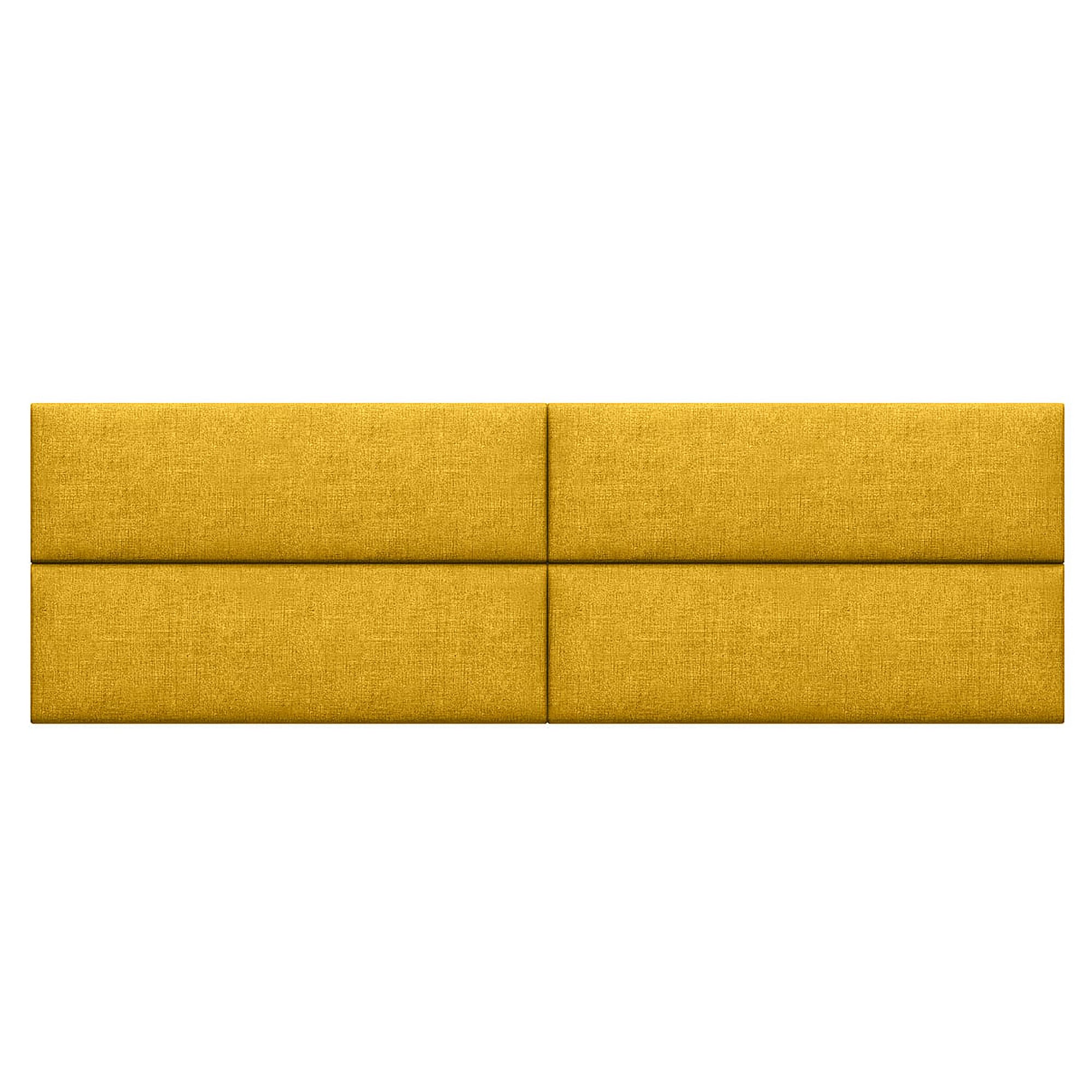 Jaxx Panelist Modern Padded Headboard – Set of 4 Wall Mounted Panels - King, Cypress Green Microvelvet