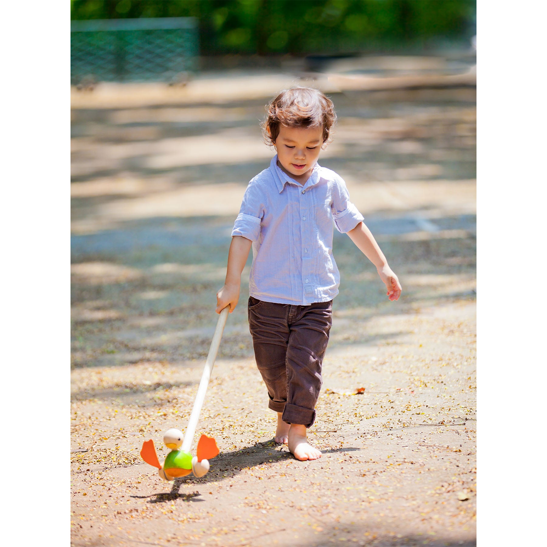 Wooden Push Along Duck Toy