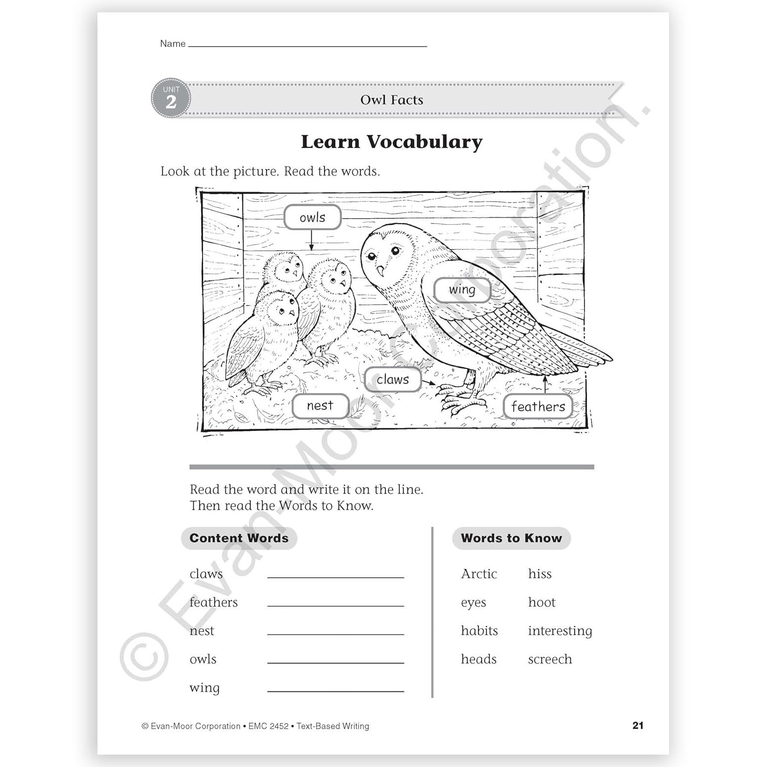 Text-Based Writing, Grade 2
