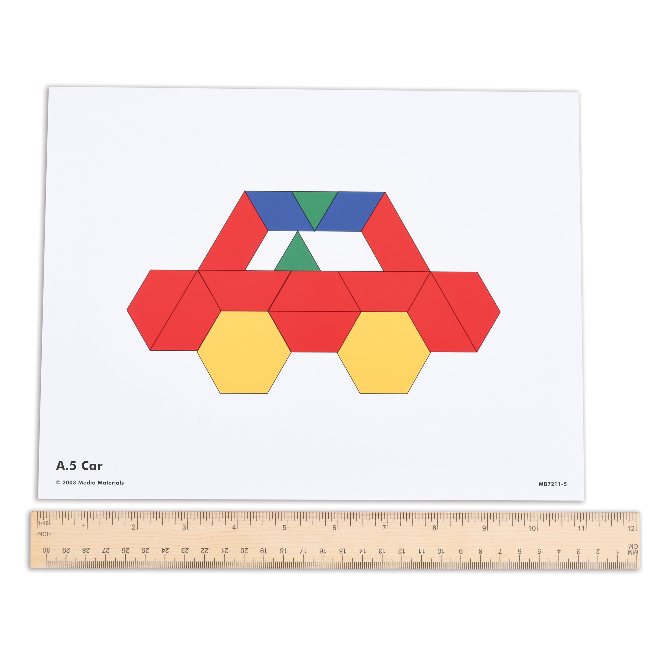 Pattern Block Activity Cards - Set of 20