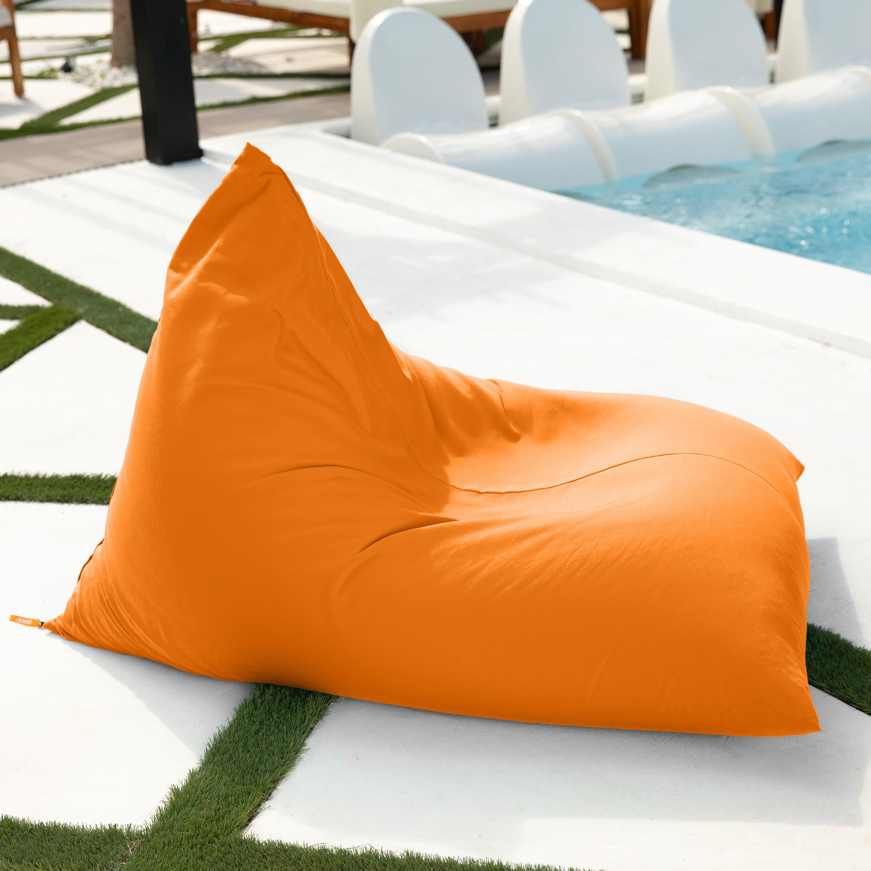 Jaxx Twist Outdoor Bean Bag Chair, Tangerine