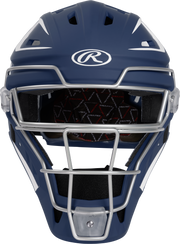 Rawlings Velo 2.0 Matte Senior Catchers Helmet - Navy/White
