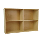 Birch 4-Compartment Storage Cabinet 30" Height
