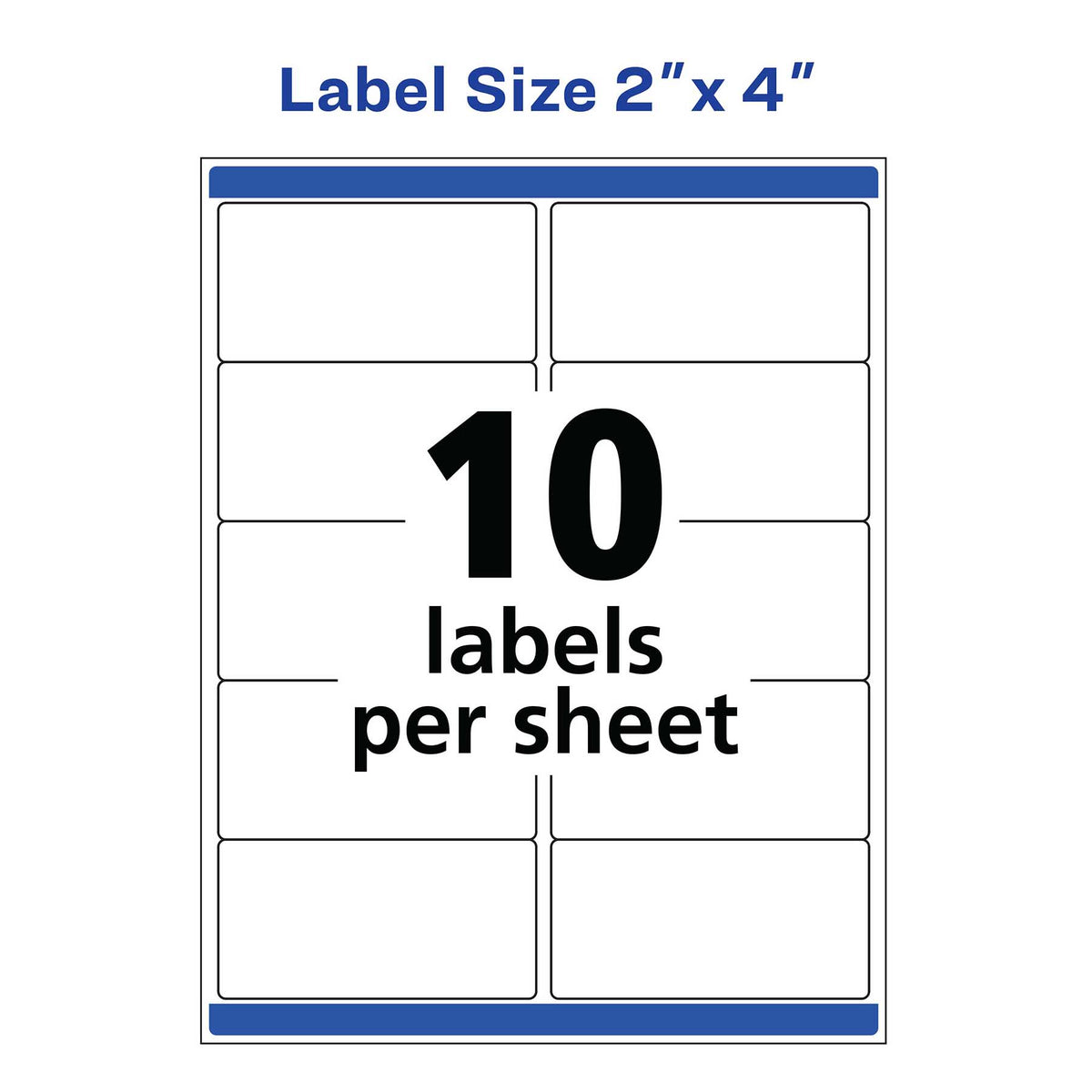 500 AVERY WATERPROOF LABELS 2X4