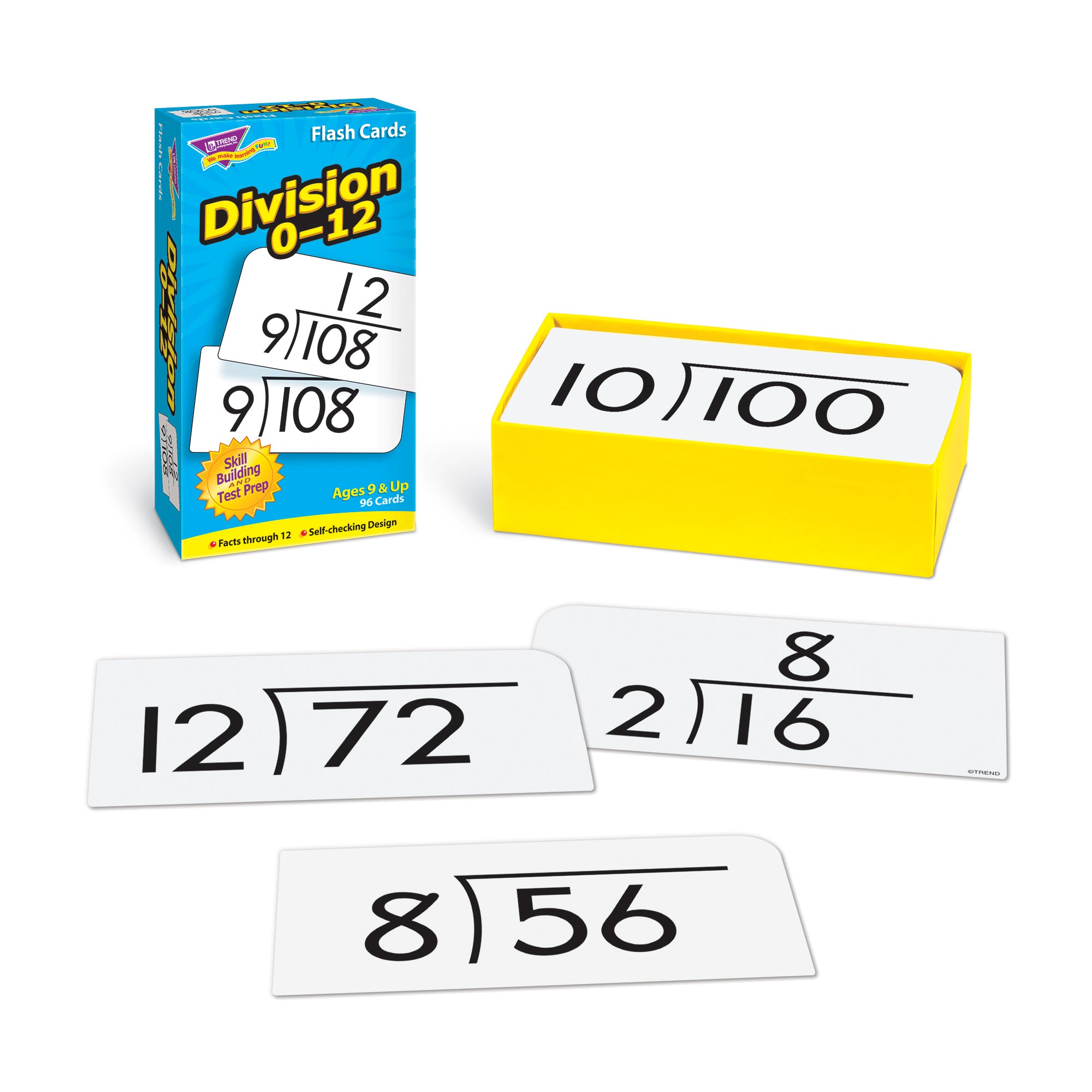 Division 0-12 Skill Drill Flash Cards