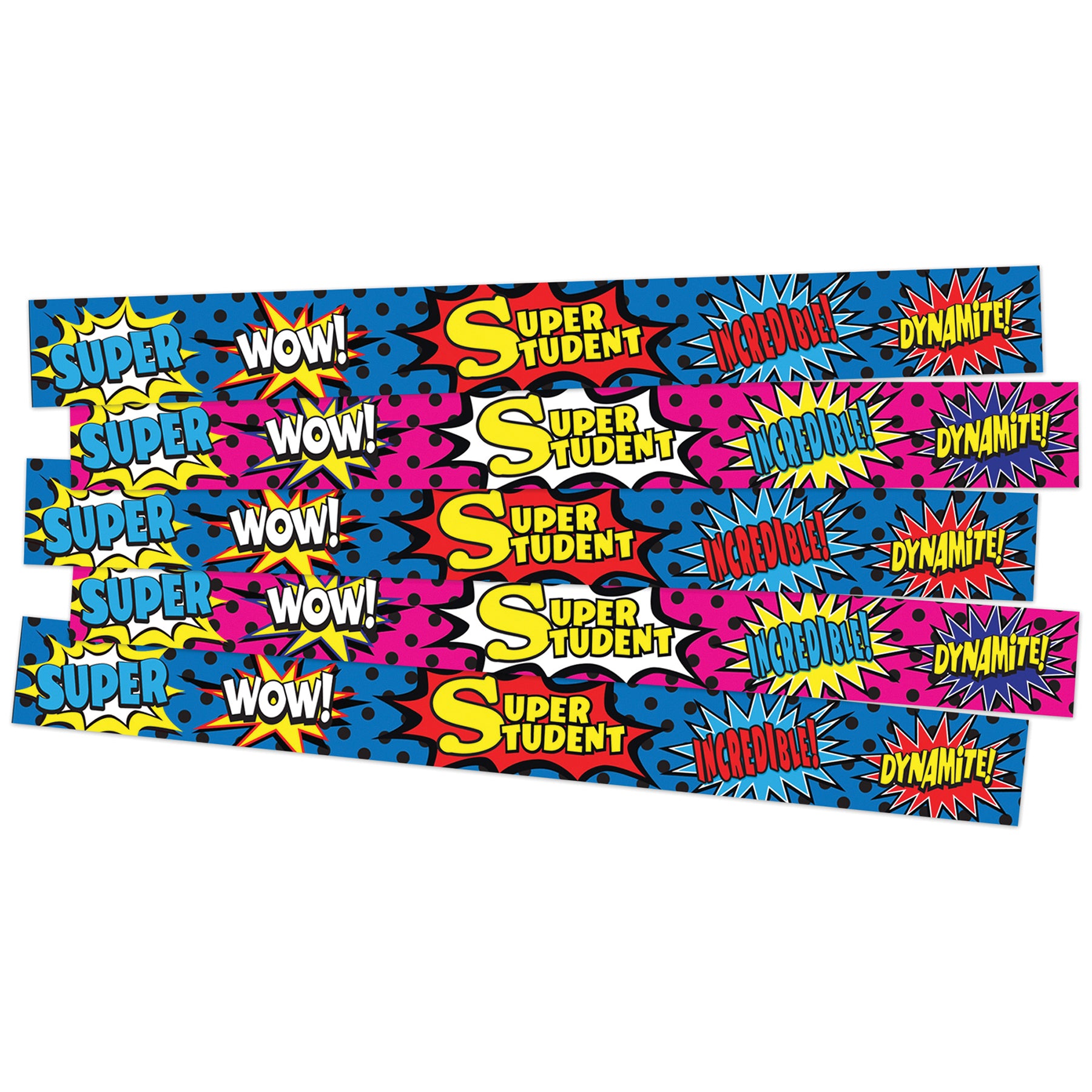 Superhero Super Student Slap Bracelets