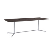 Bush Business Furniture 96-inch Office Conference Table with Metal Base in Storm Gray - 95.2" Width x 42.01" Depth x 28.65" Height