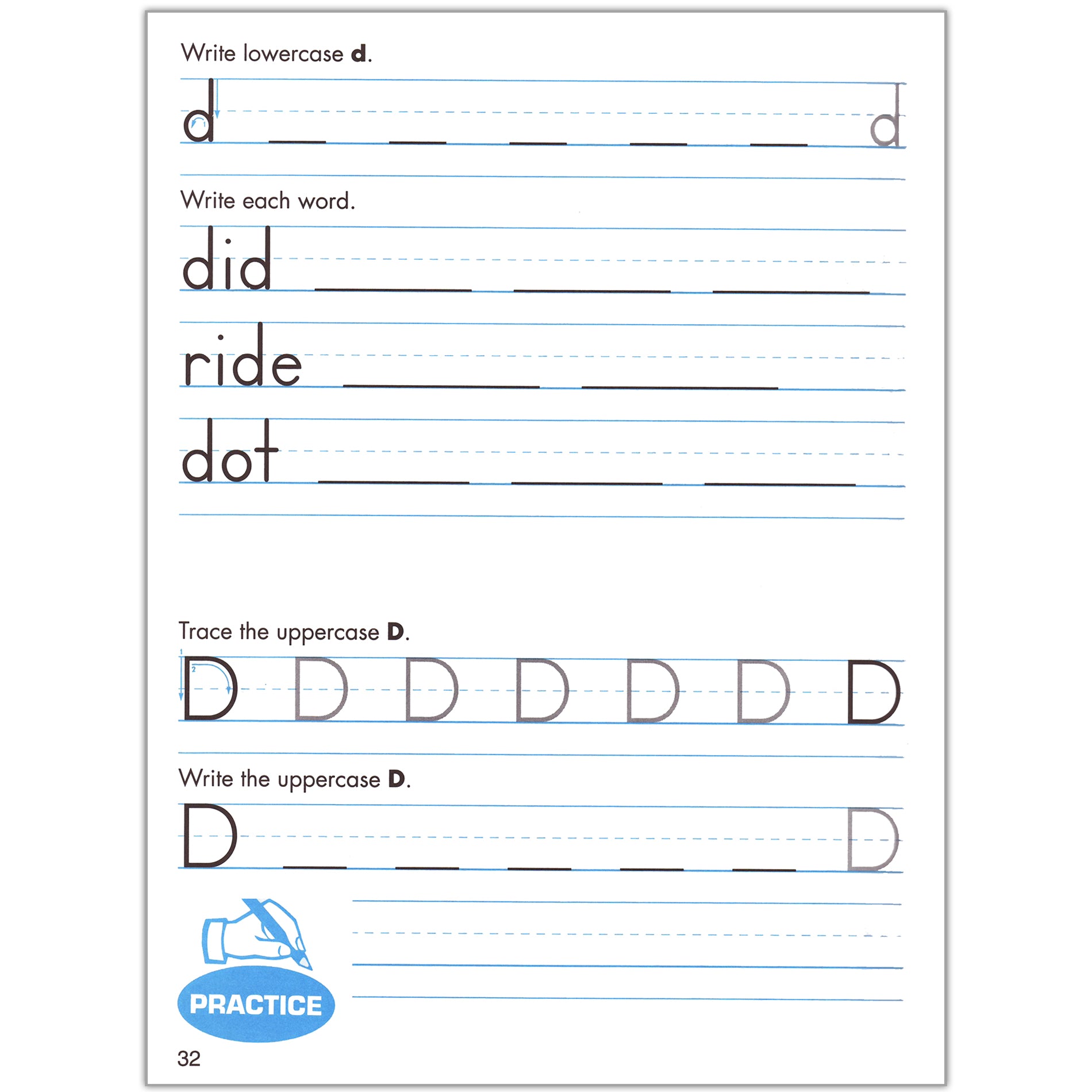 Handwriting Skills Simplified Book: Learning Manuscript Writing