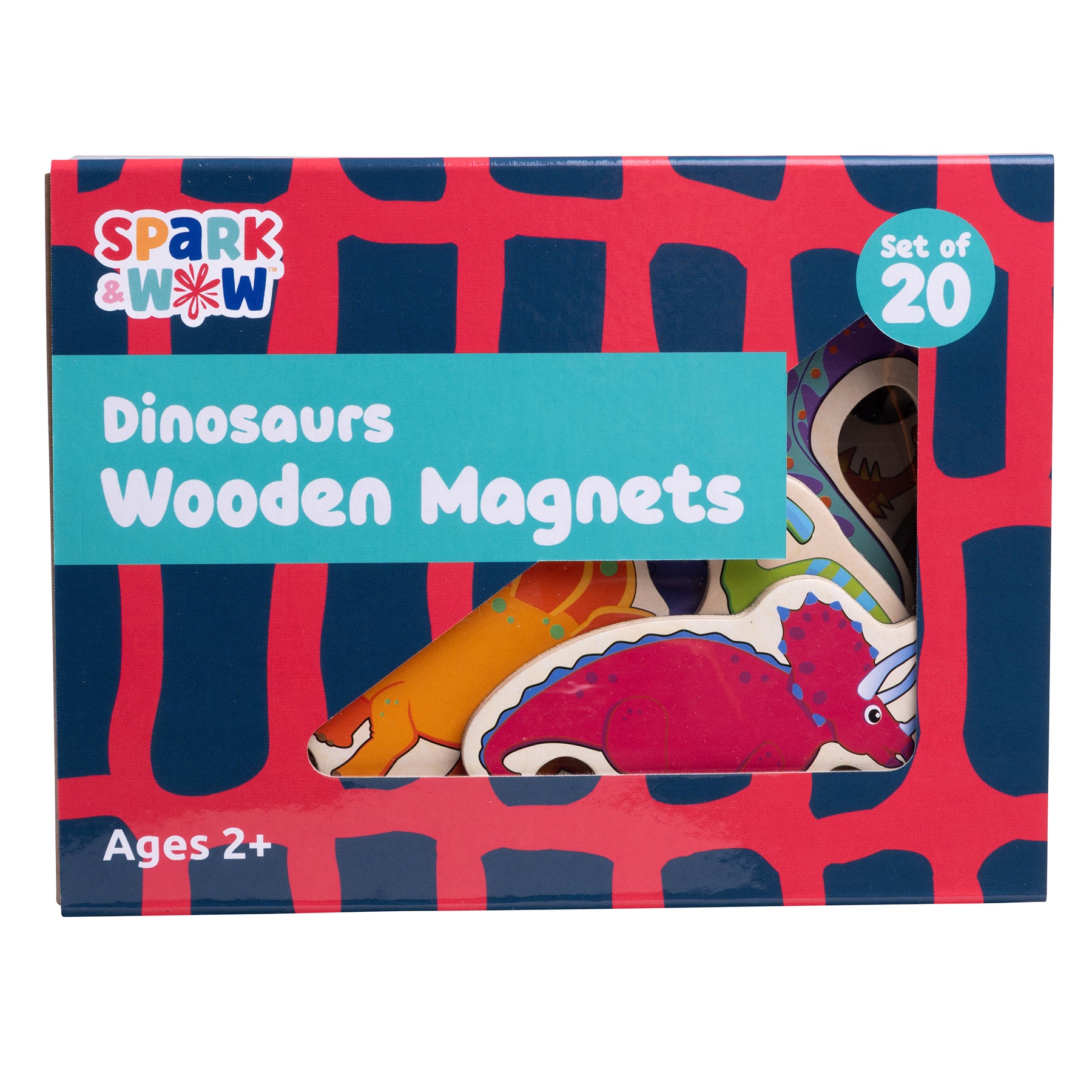 Wooden Magnets - Dinosaurs - Set of 20