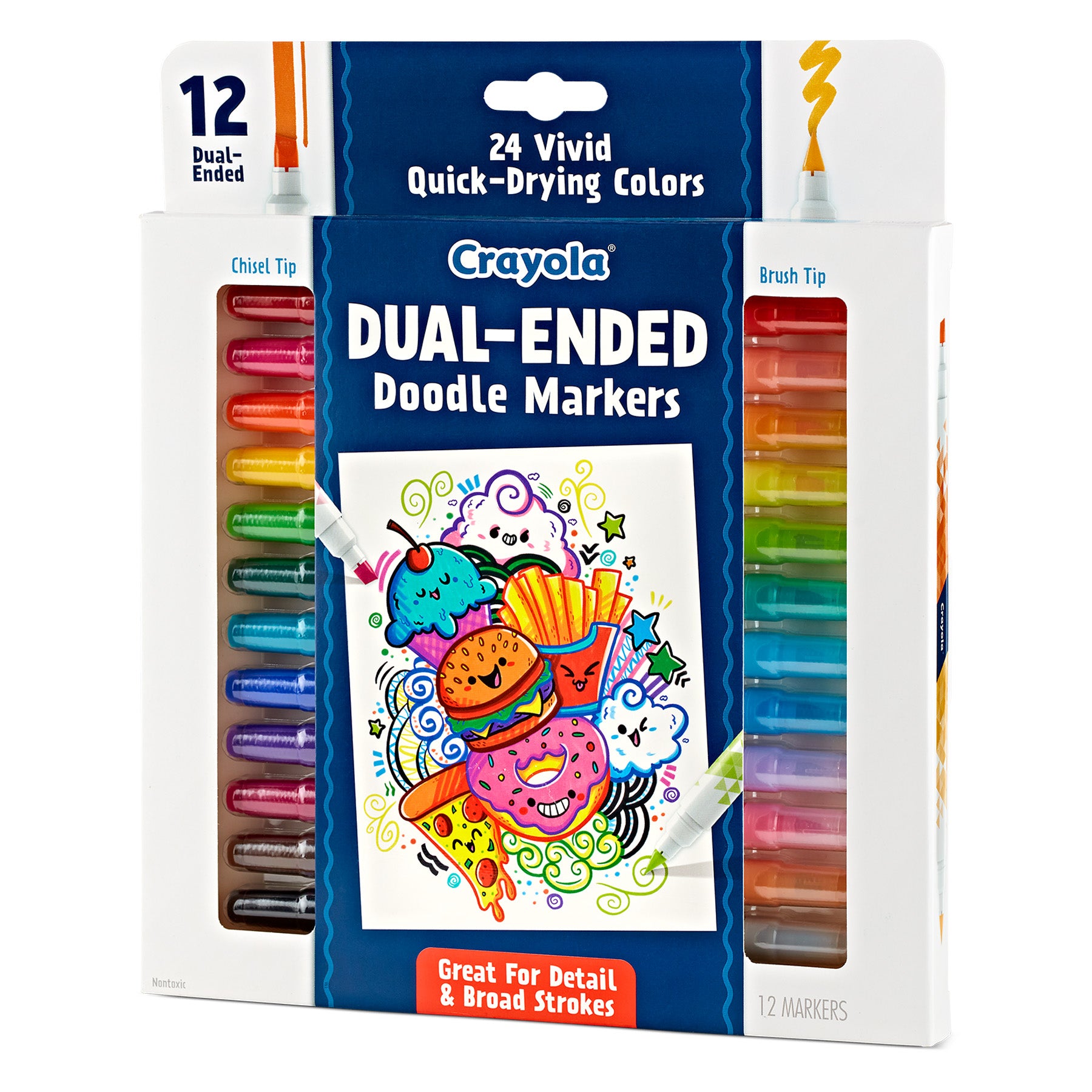 Doodle & Draw Dual-Ended Doodle Marker, 12 Count