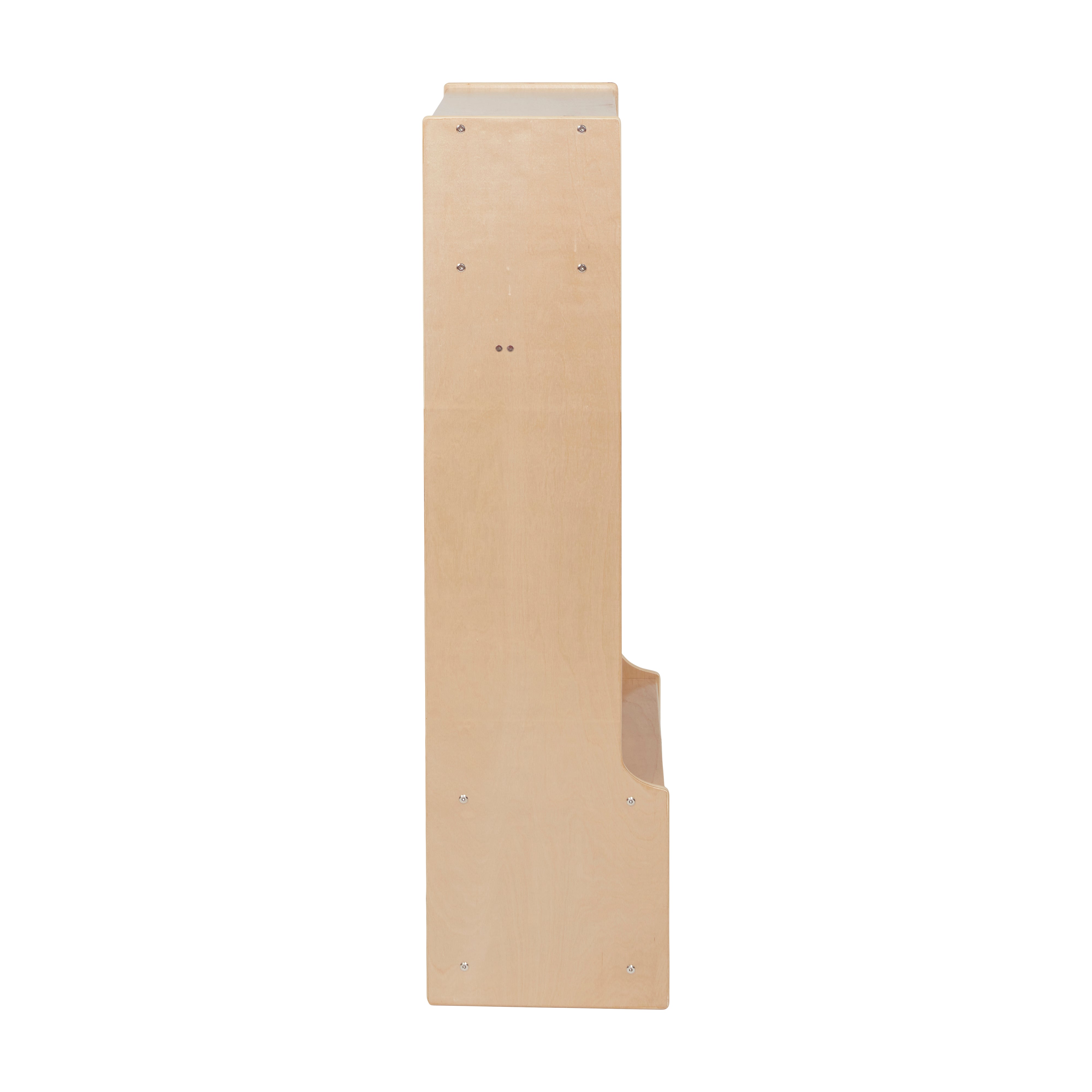 2-Section Coat Locker with Bench - Natural