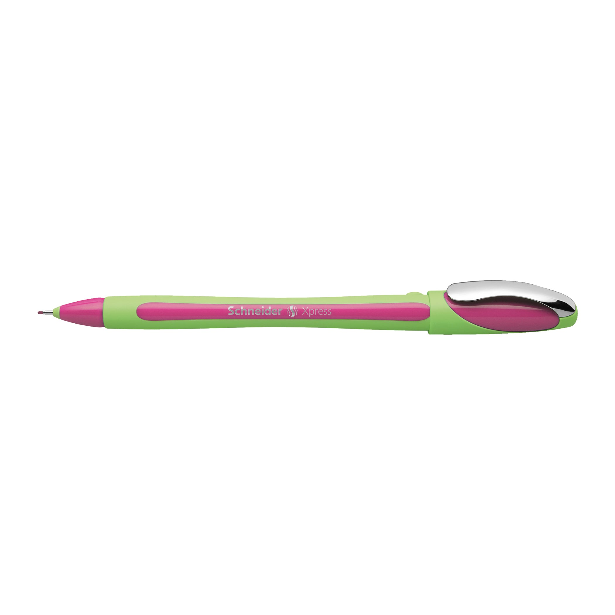 Xpress Premium Fineliner Pen, Fiber Tip, 0.8 mm, Pink Ink, Single Pen