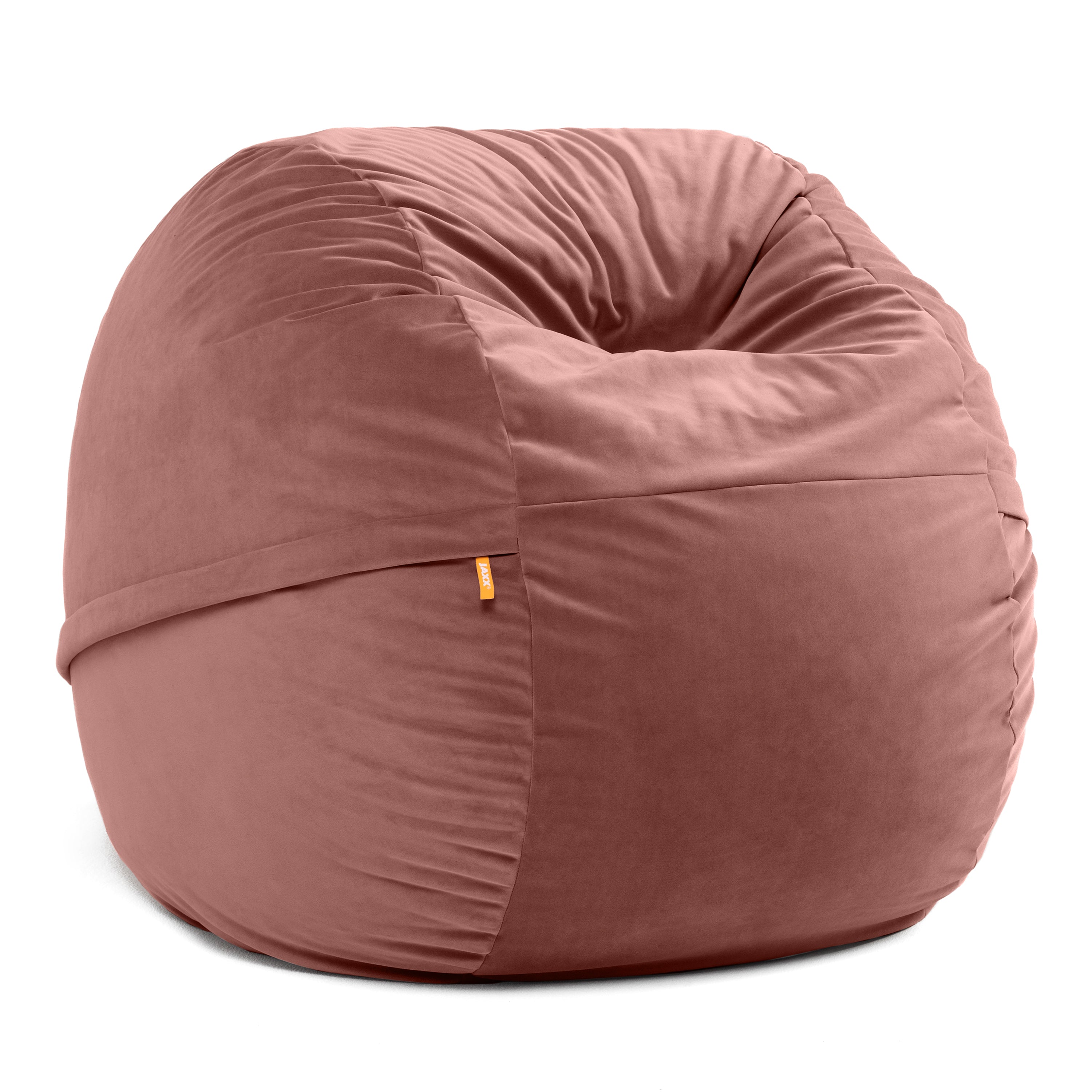 Jaxx 4 Foot Saxx - Large Round Bean Bag Chair for Adults - Lush Velvet Turquoise