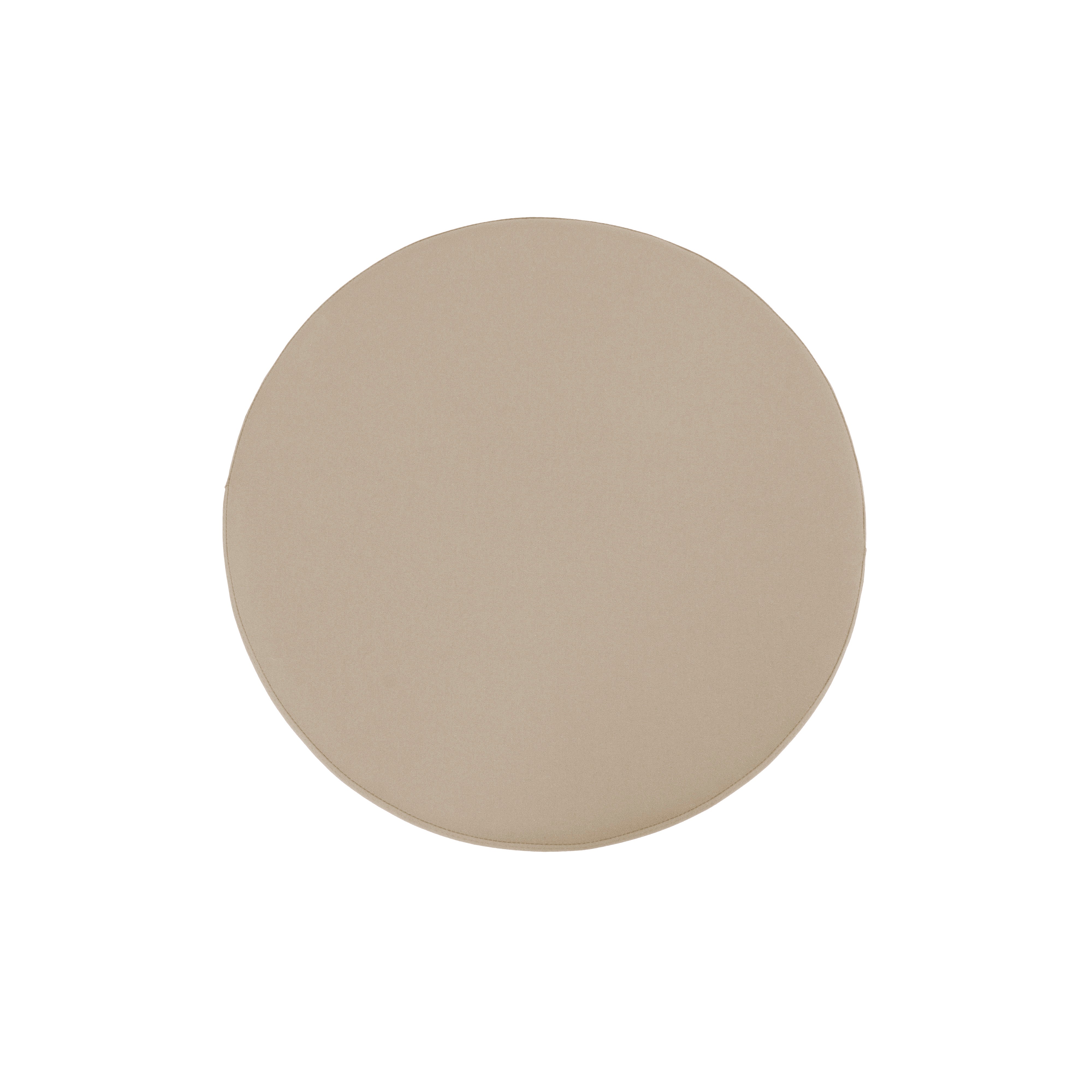 Outdoor 24" Round Ottoman with Sunbrella®, 18" H - Spectrum Sand