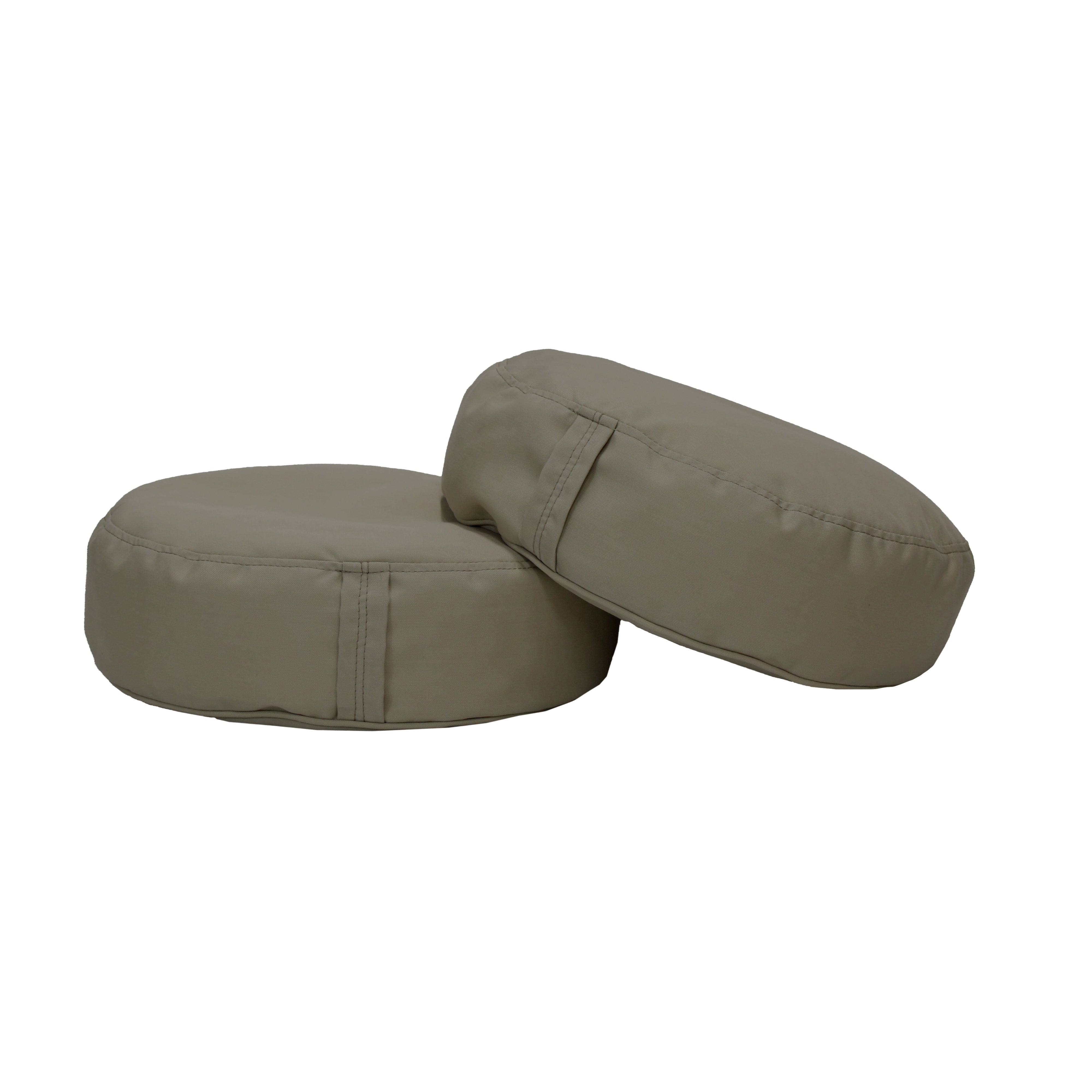 Element 16" Round Bean Cushions, 2-Piece - Gray