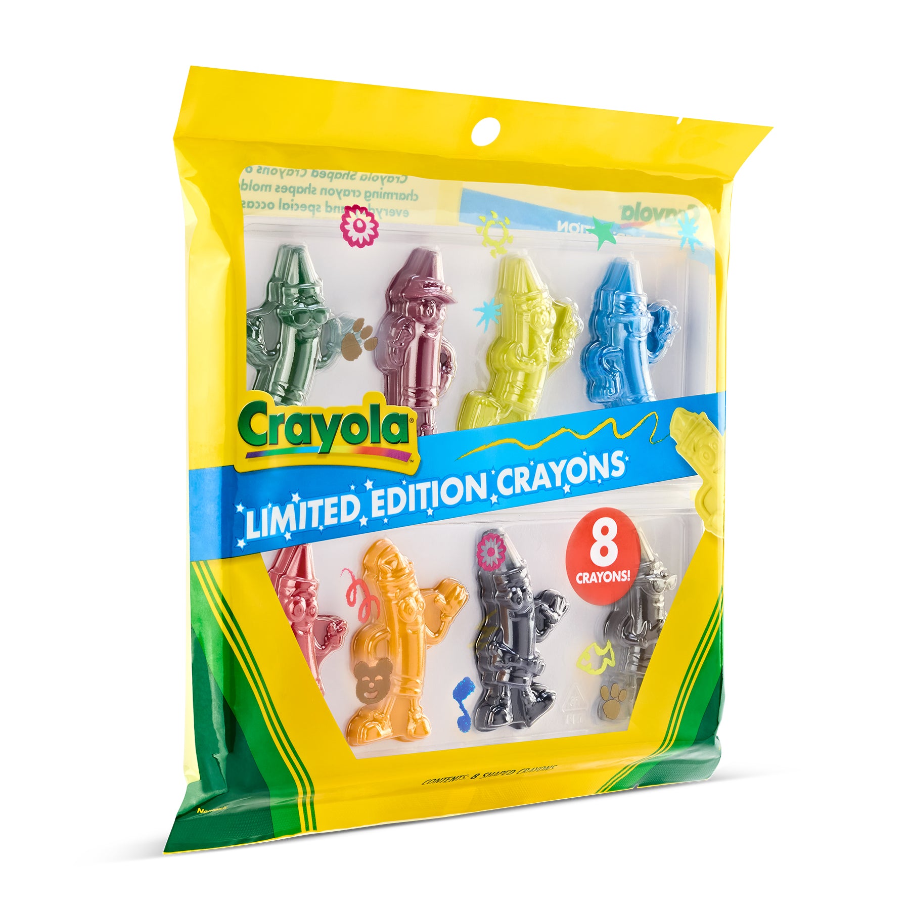 Tips Character ShapesLimited Edition Crayons, 8 Count