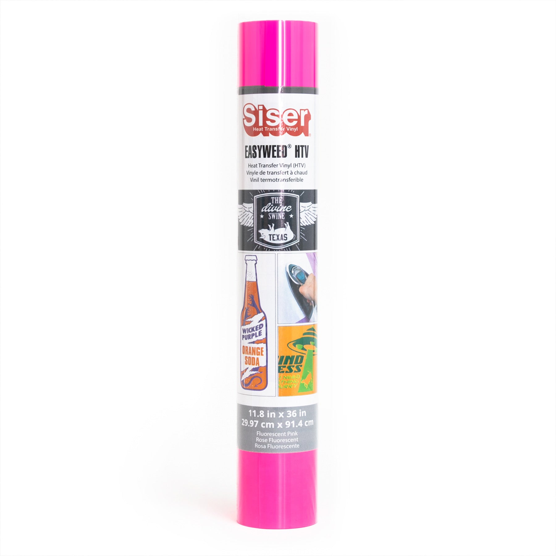 Easyweed HTV Heat Transfer Vinyl, 36", Fluorescent Pink