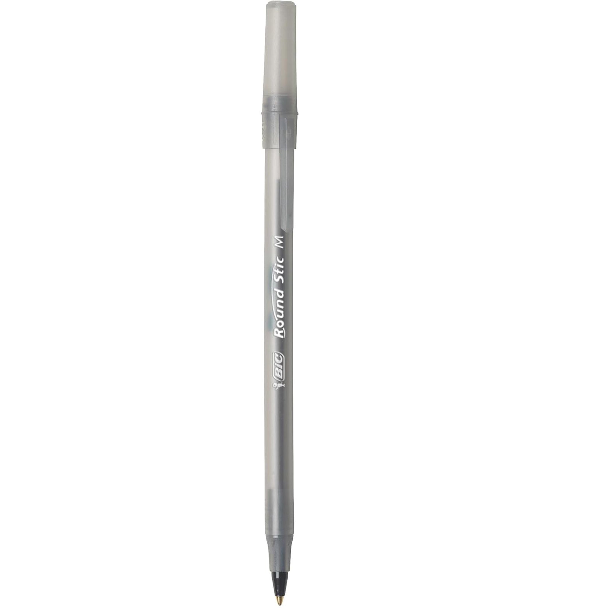 Round Stic® Pen, Medium Point, Black, Pack of 12