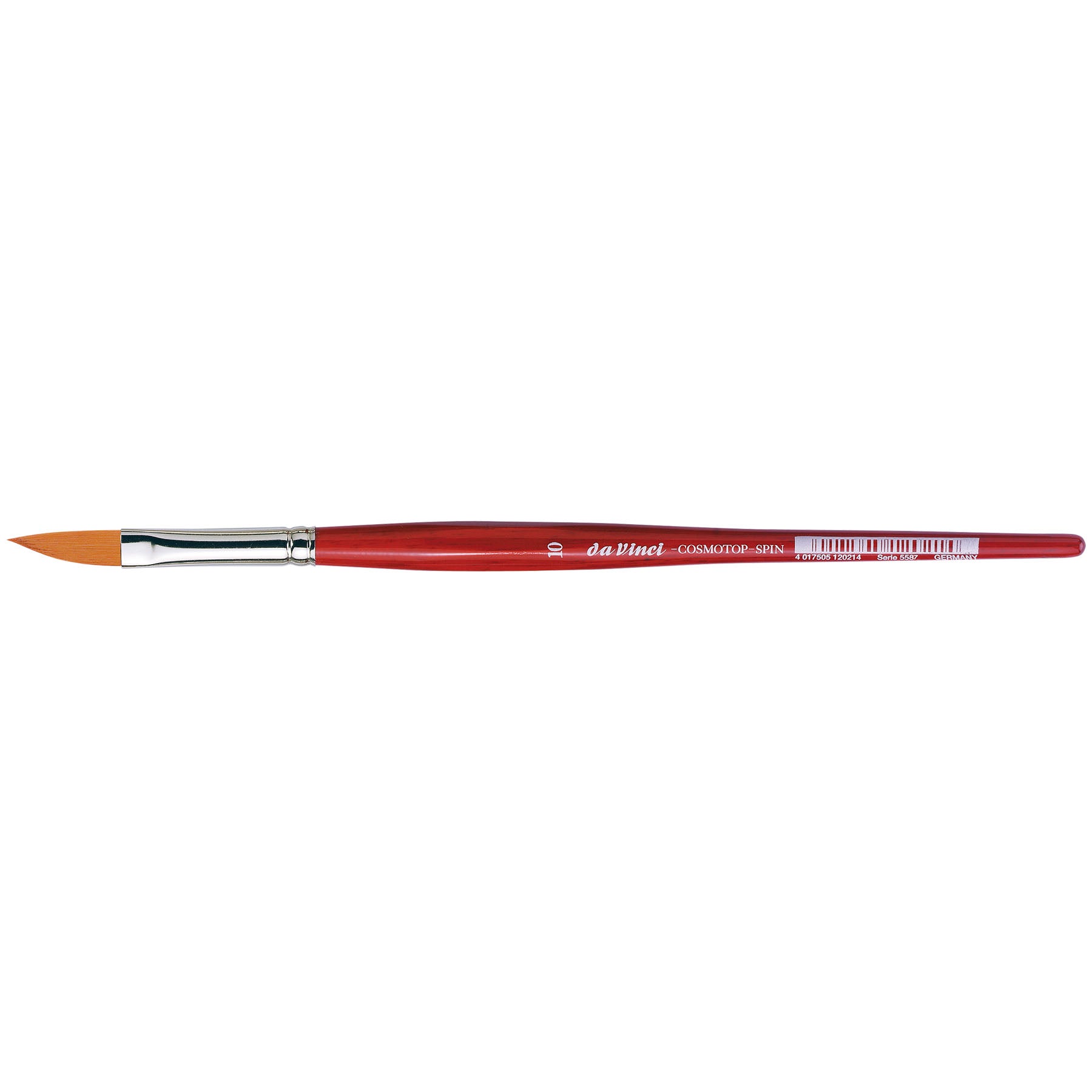 COSMOTOP-SPIN Striper Brush, Synthetic, Watercolor, Slant, Size 10