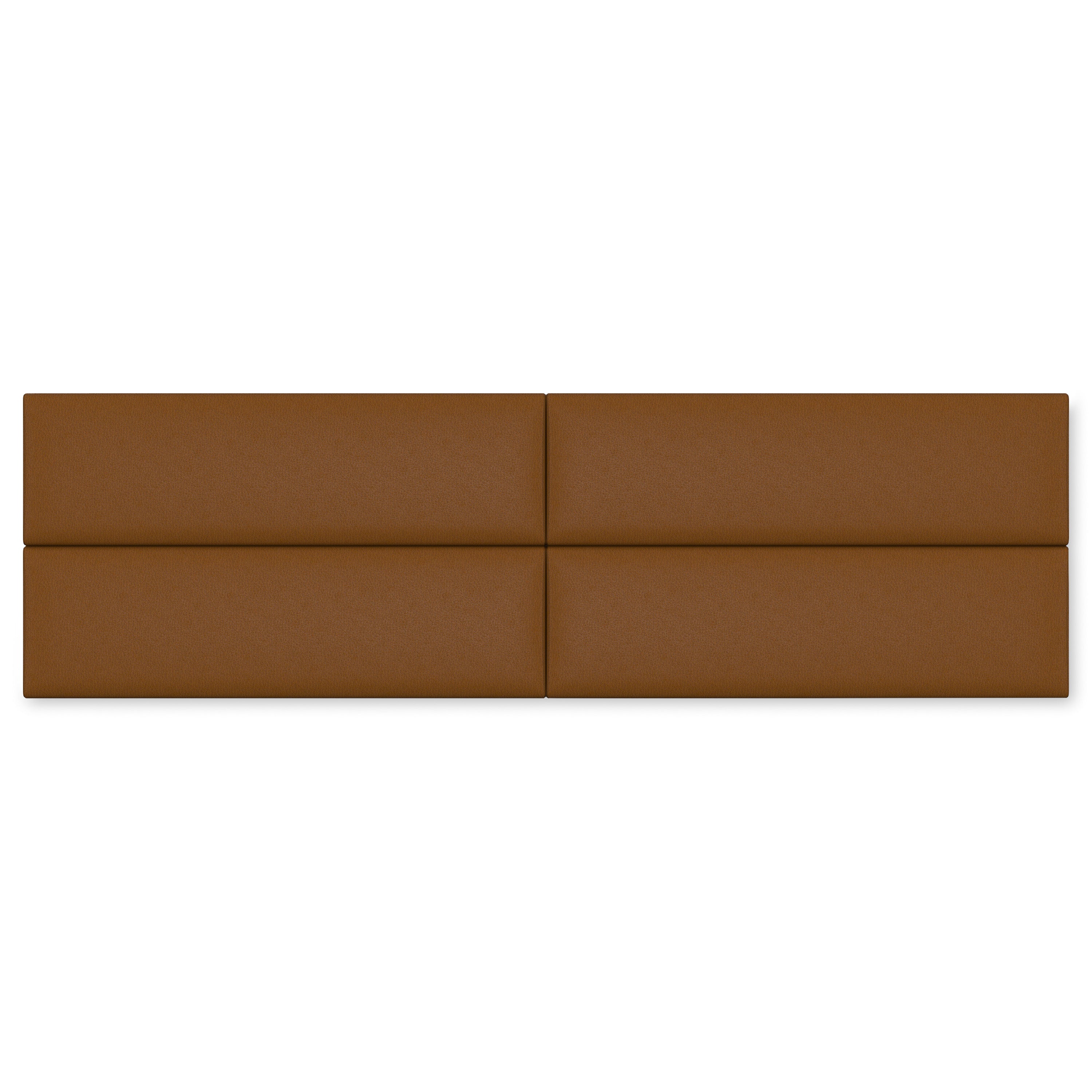 Jaxx Panelist Modern Padded Headboard – Set of 4 Wall Mounted Panels (Each 11.25" x 30") - Queen, Vegan Leather, Arctic Fox