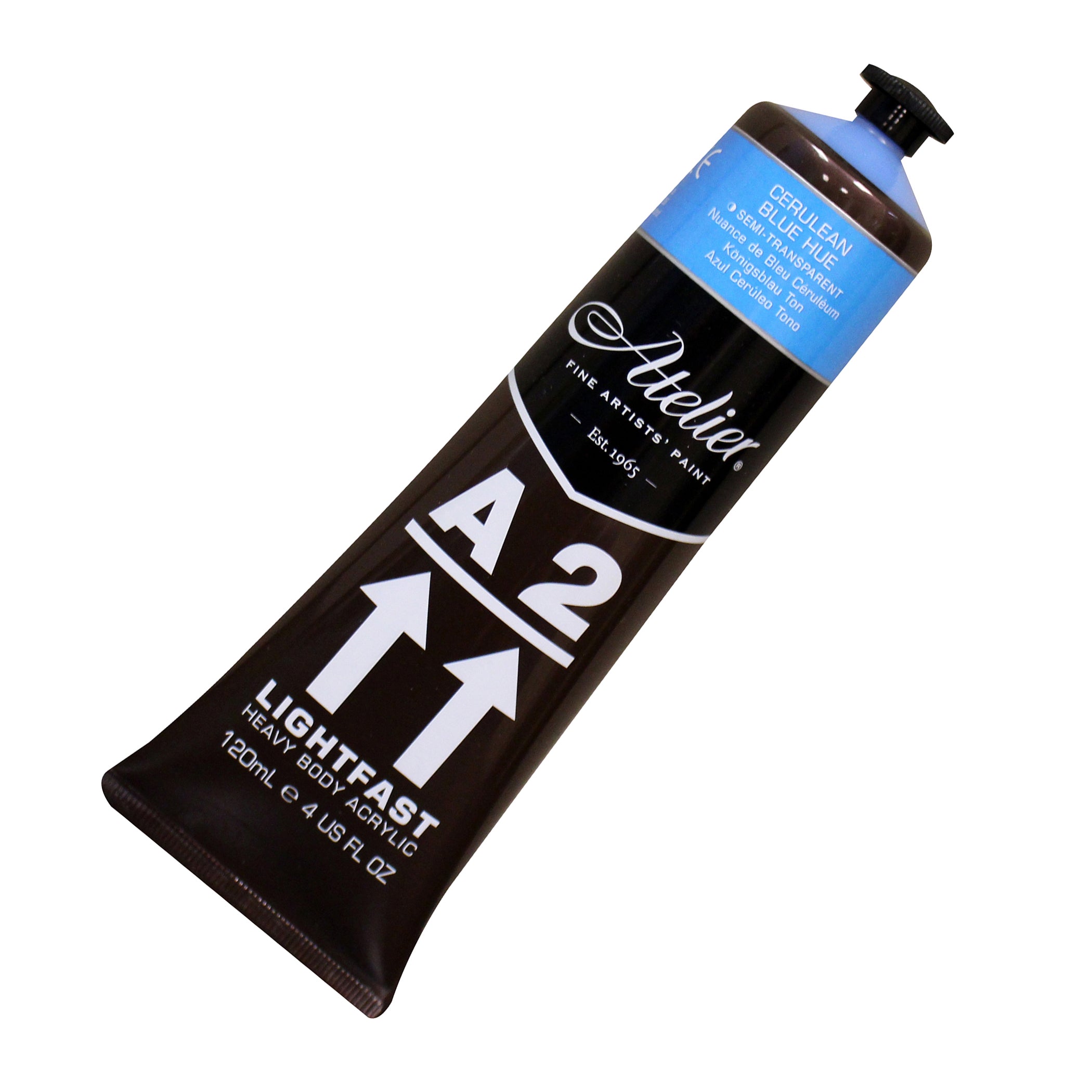 A2 Heavy Body Lightfast Artist Acrylic, 4 oz., Cerulean Blue Hue