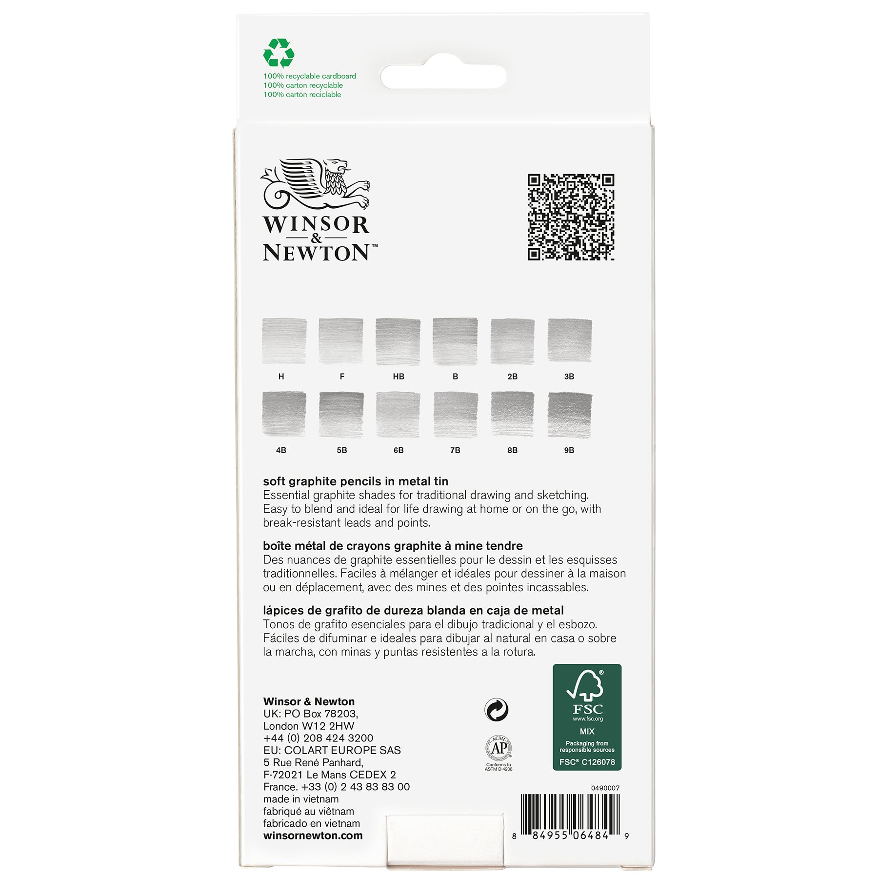 WN Studio Collection Graphite Pencil Tin - Soft - 12pc